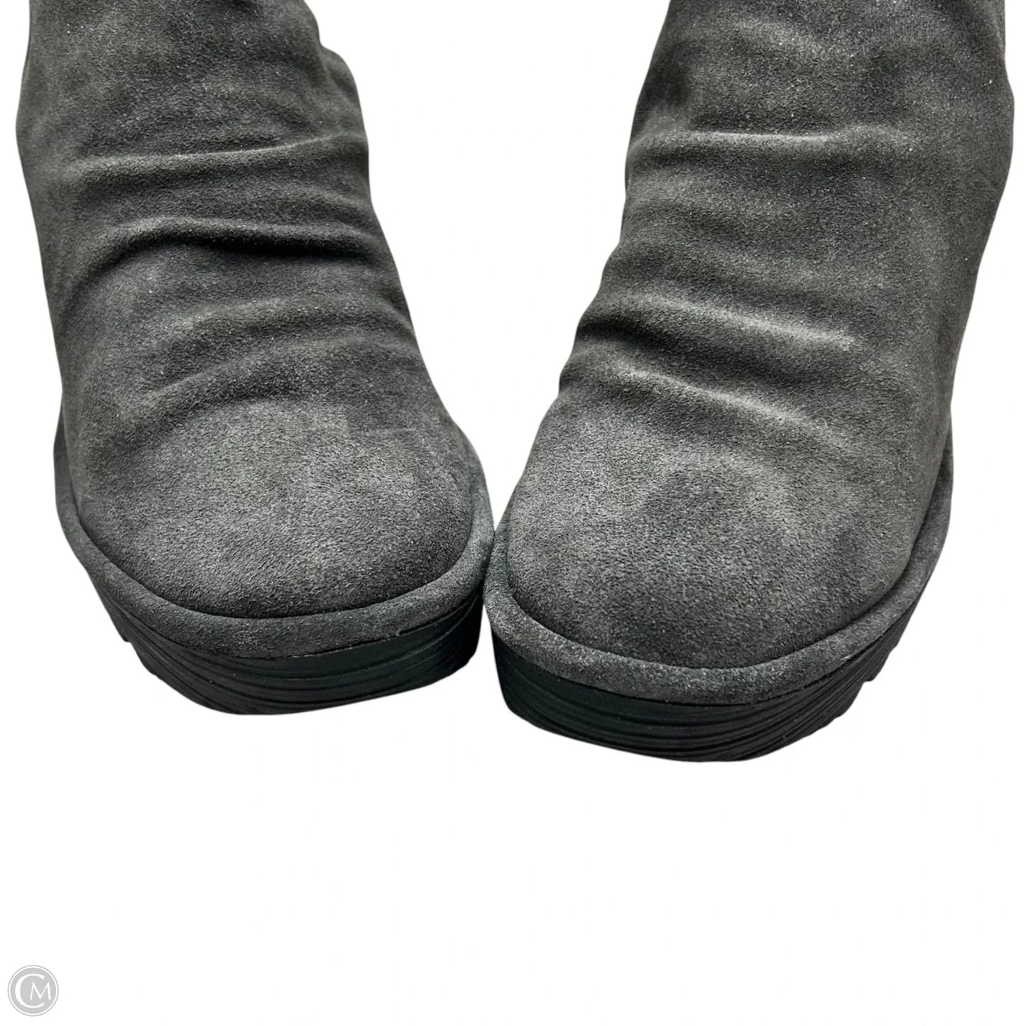 Boots Ankle Heels By Fly London In Grey, Size: 8.5