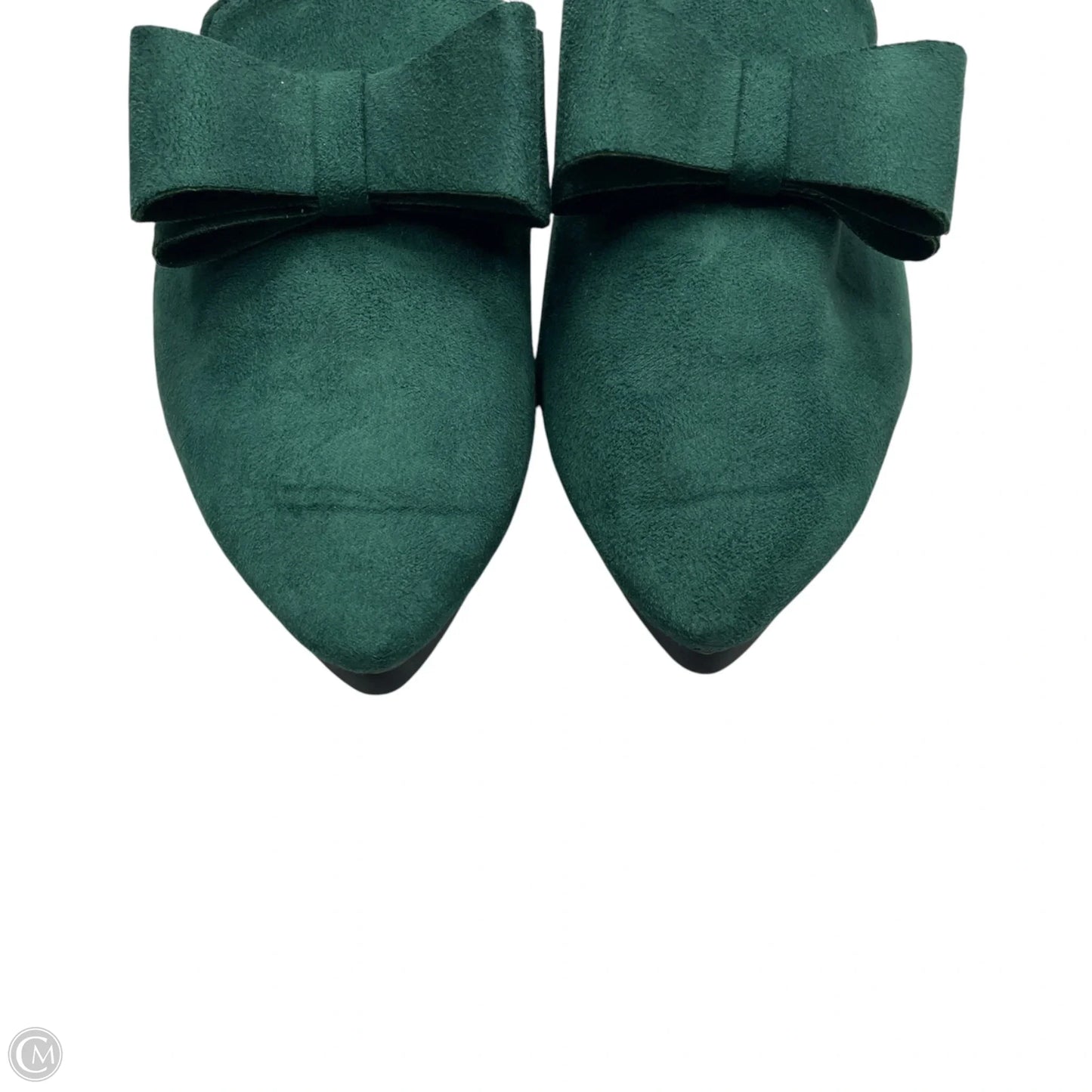 Shoes Flats In Green, Size: 7.5