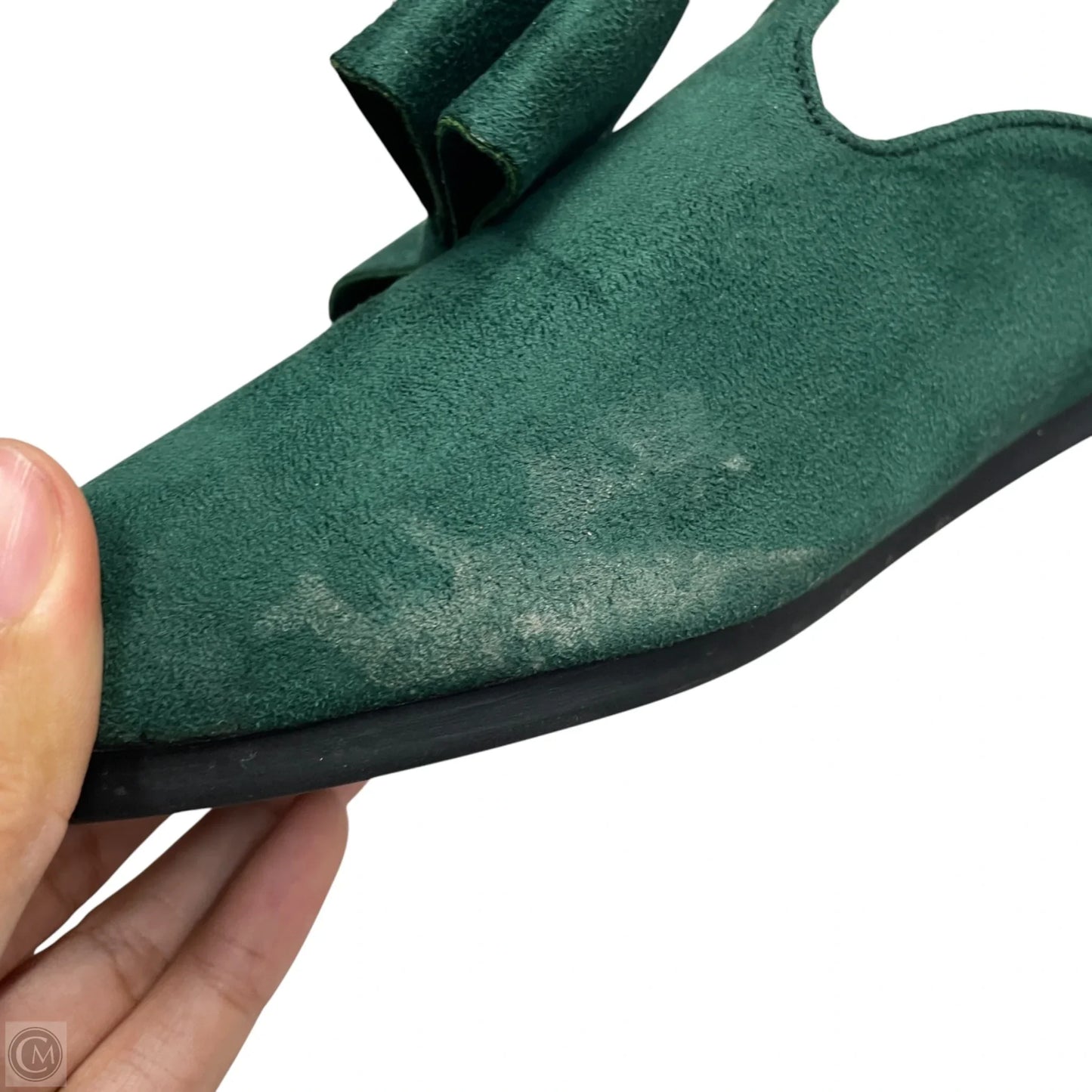Shoes Flats In Green, Size: 7.5
