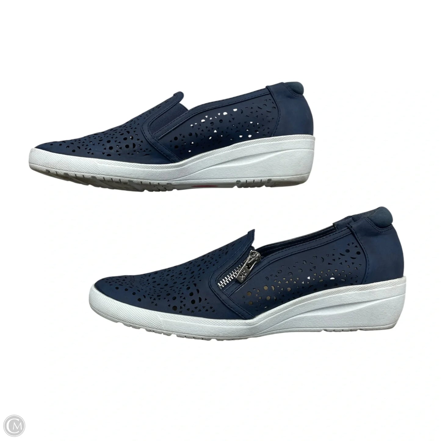 Shoes Flats By Anne Klein In Navy, Size: 10