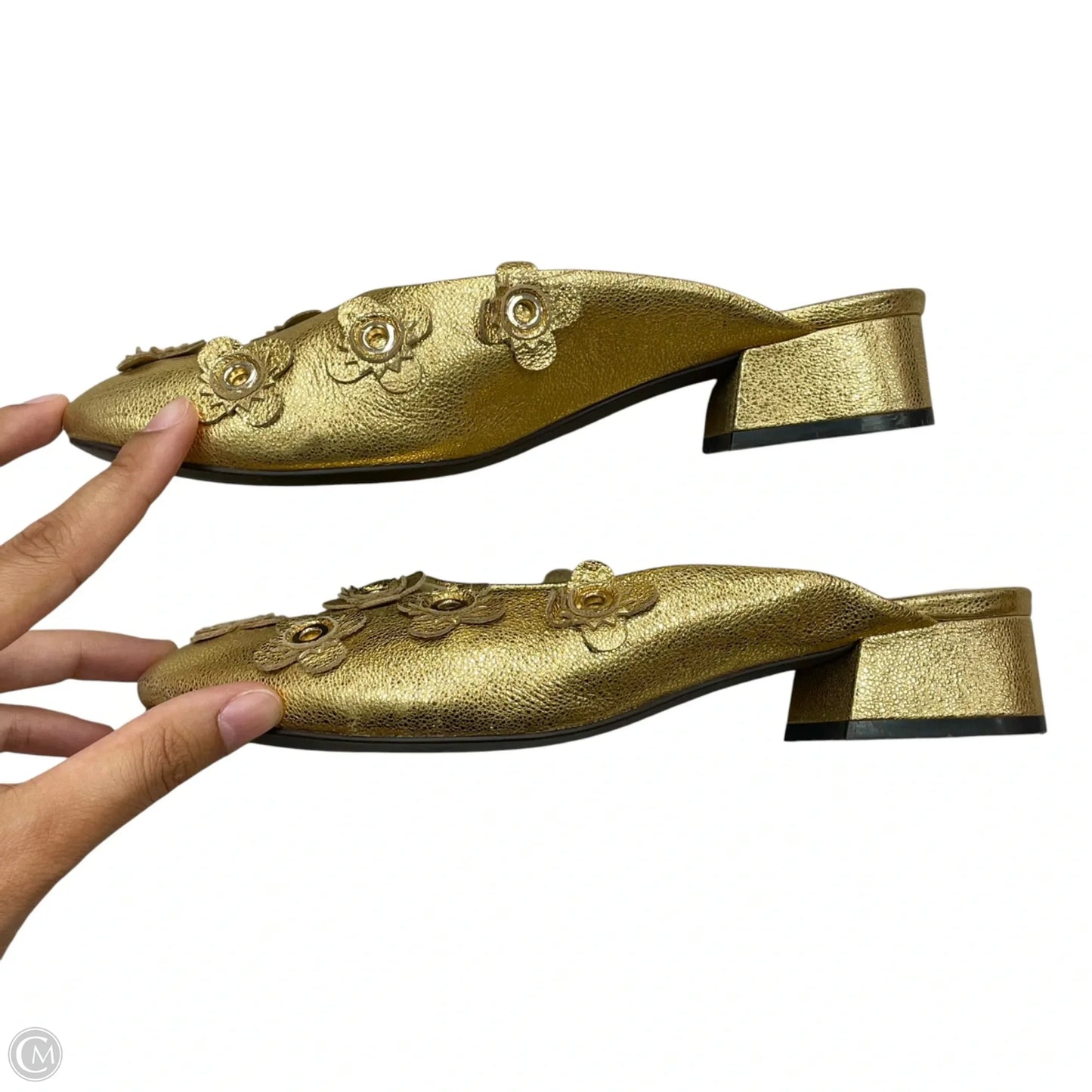 Shoes Heels Kitten By Cole-haan In Gold, Size: 7