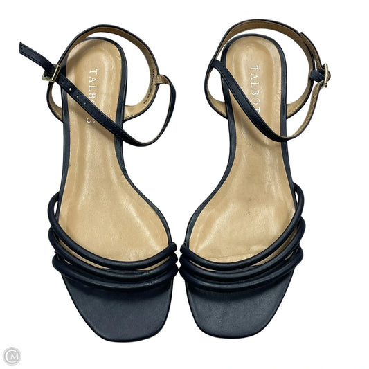 Sandals Heels Wedge By Talbots In Navy, Size: 7