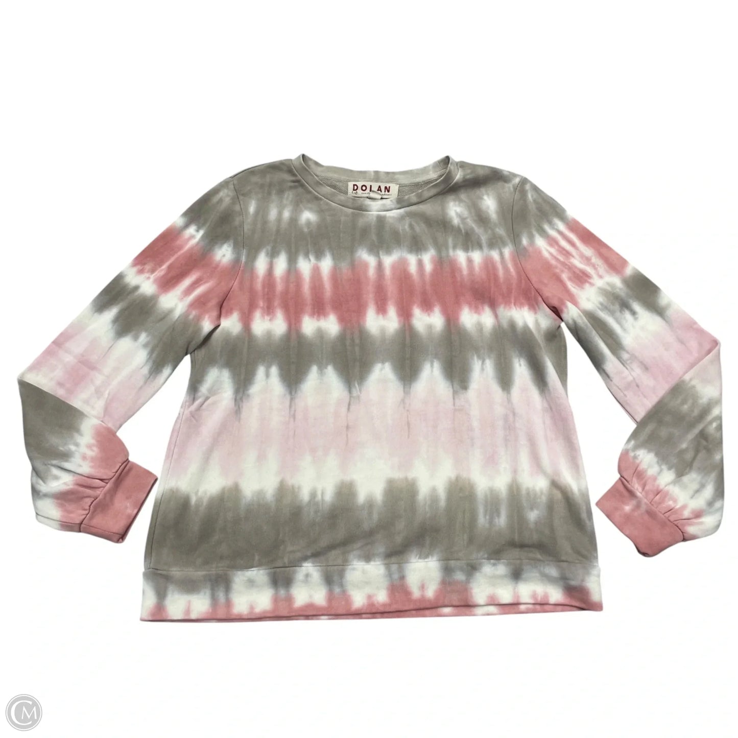 Sweatshirt Crewneck By Dolan Left Coast In Pink & Tan, Size: S