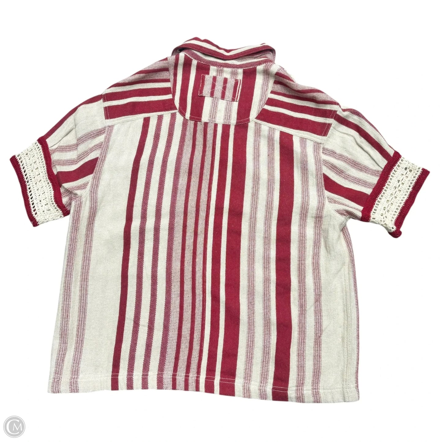 Top Short Sleeve By We The Free In Red & Tan, Size: S