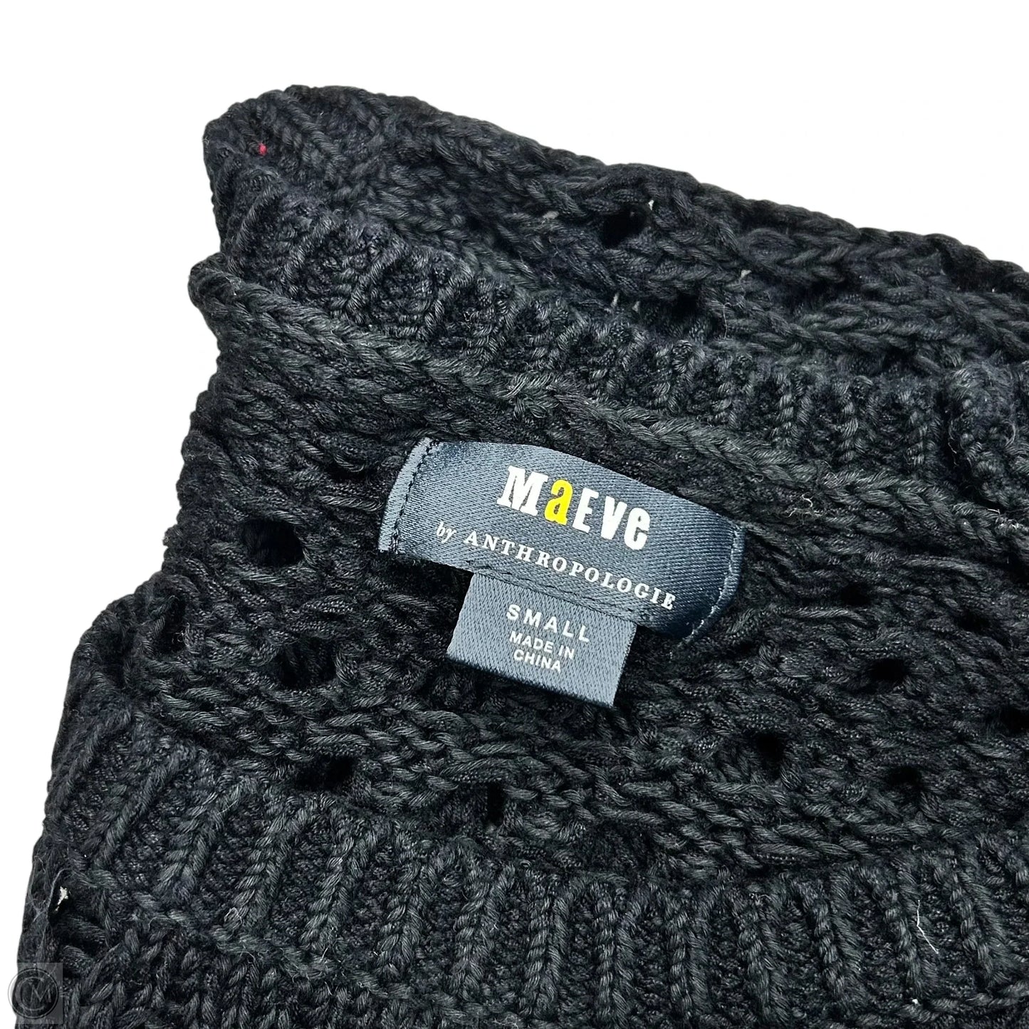 Top Long Sleeve By Maeve In Black, Size: S