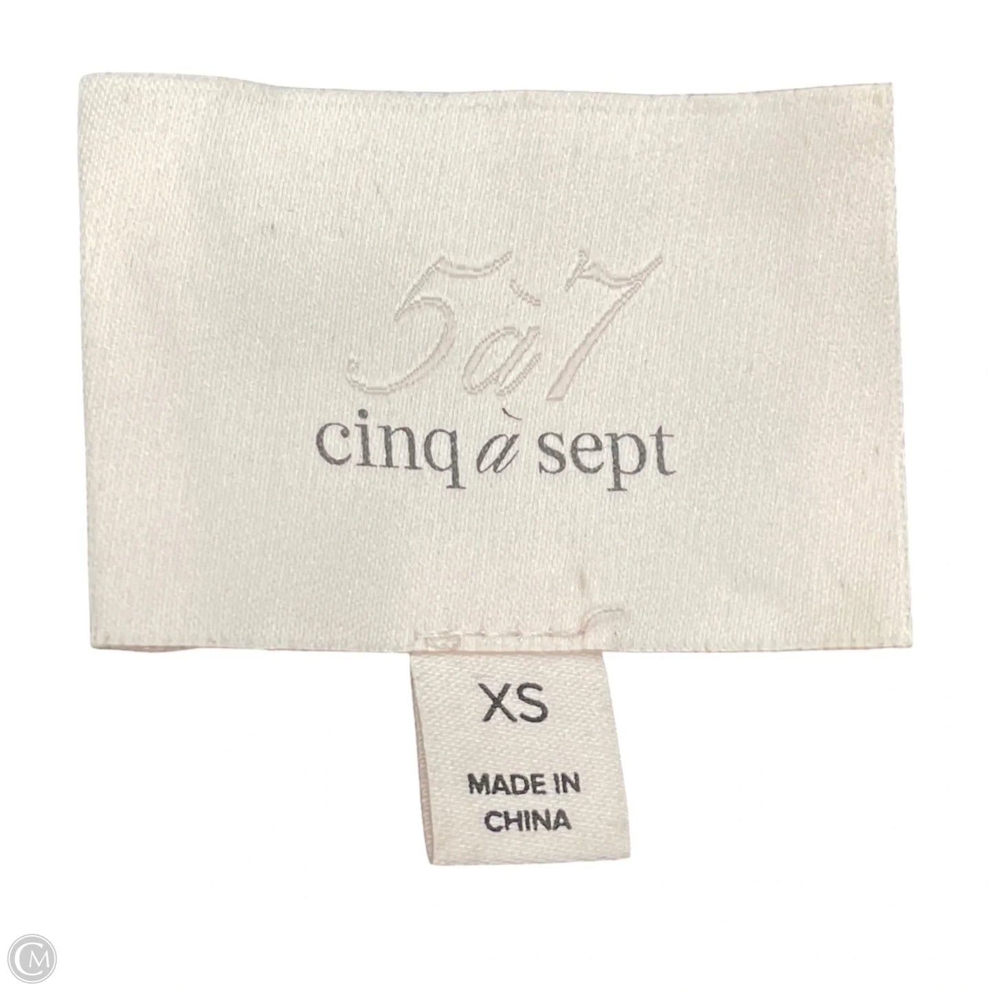 Blouse Short Sleeve By Cinc A Sept In Black & Yellow, Size: Xs