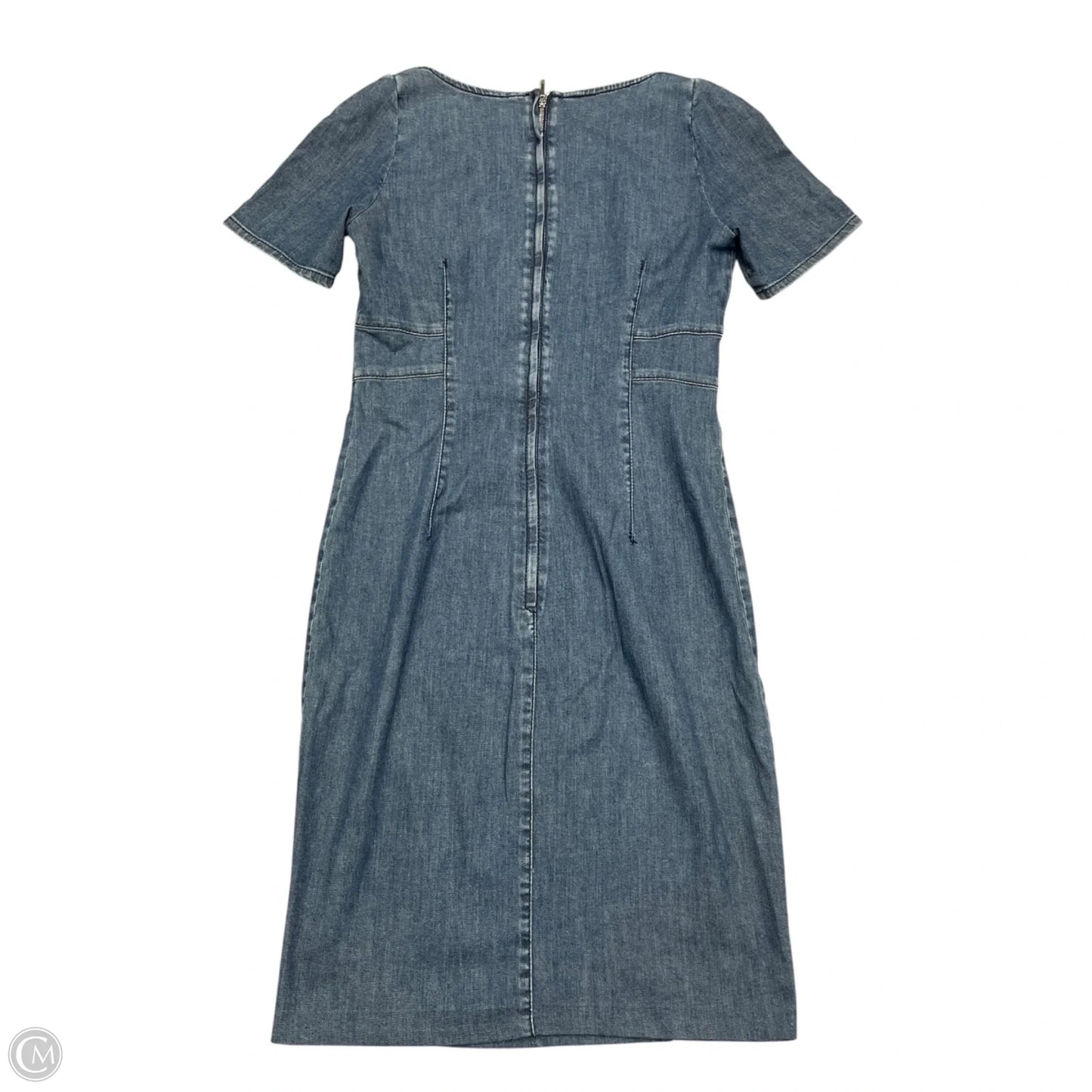 Dress Designer By Max Mara In Blue Denim, Size: S