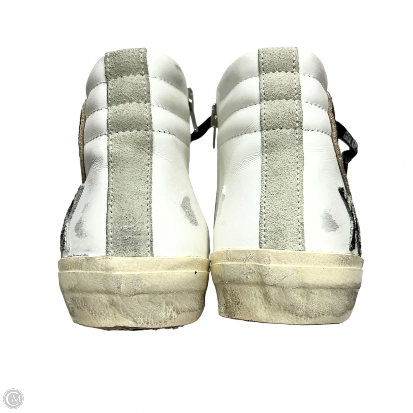 Shoes Luxury Designer By Golden Goose In Red & White, Size: 7.5