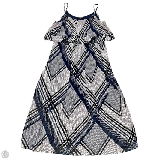 Dress Casual Maxi By Lane Bryant In Blue Red & White, Size: 2x