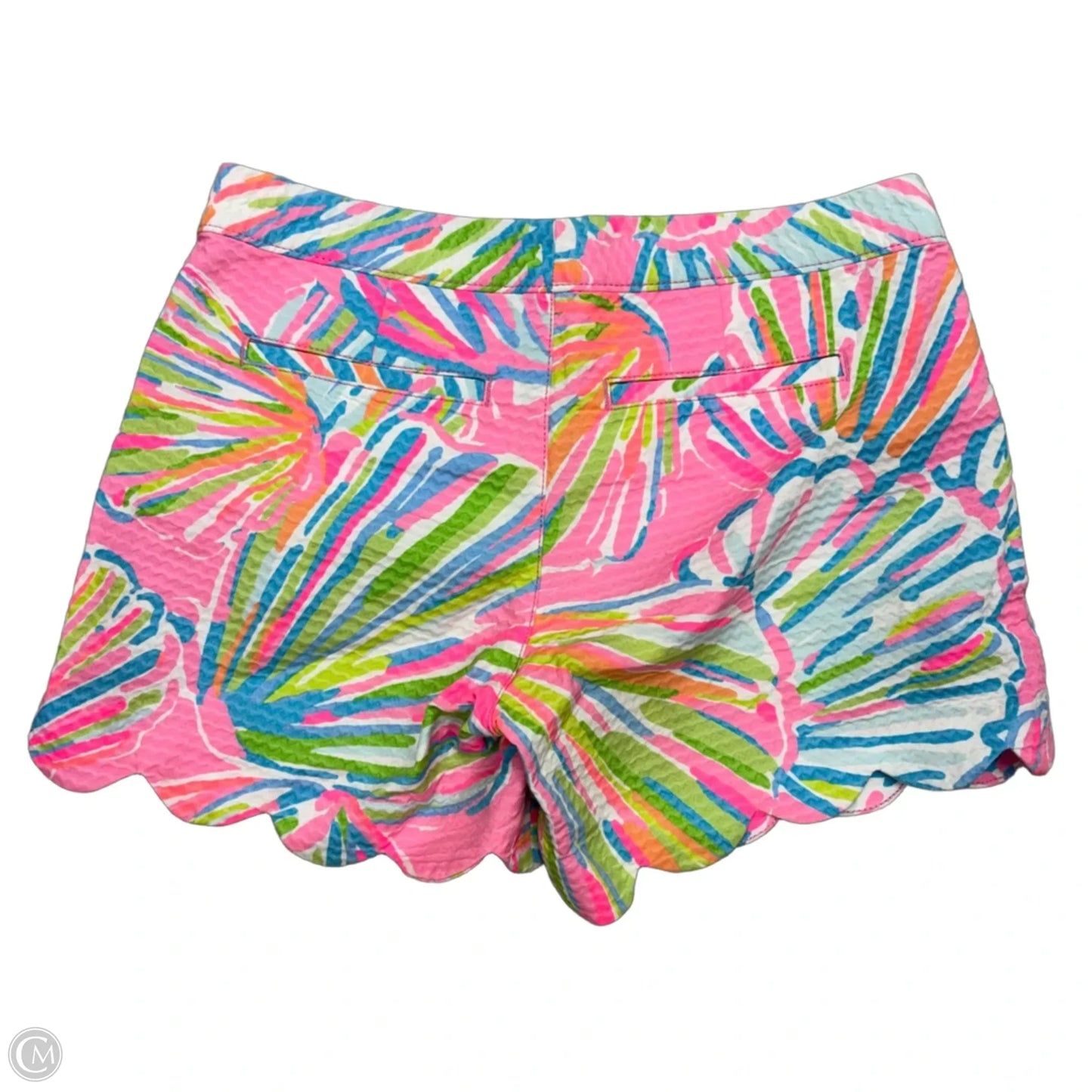 Shorts Designer By Lilly Pulitzer In Green & Pink, Size: 0