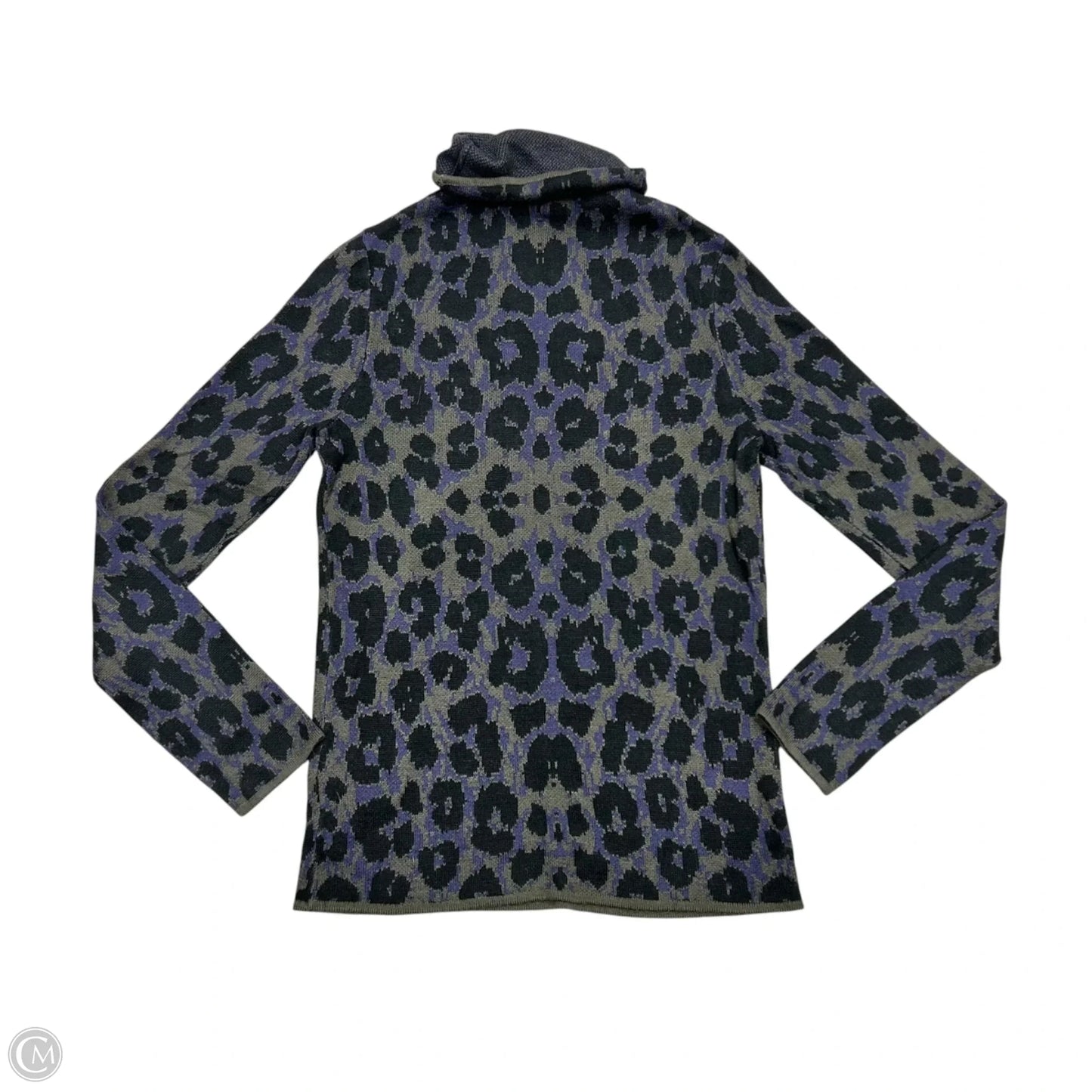 Top Long Sleeve By Anthropologie In Black & Green, Size: Xs