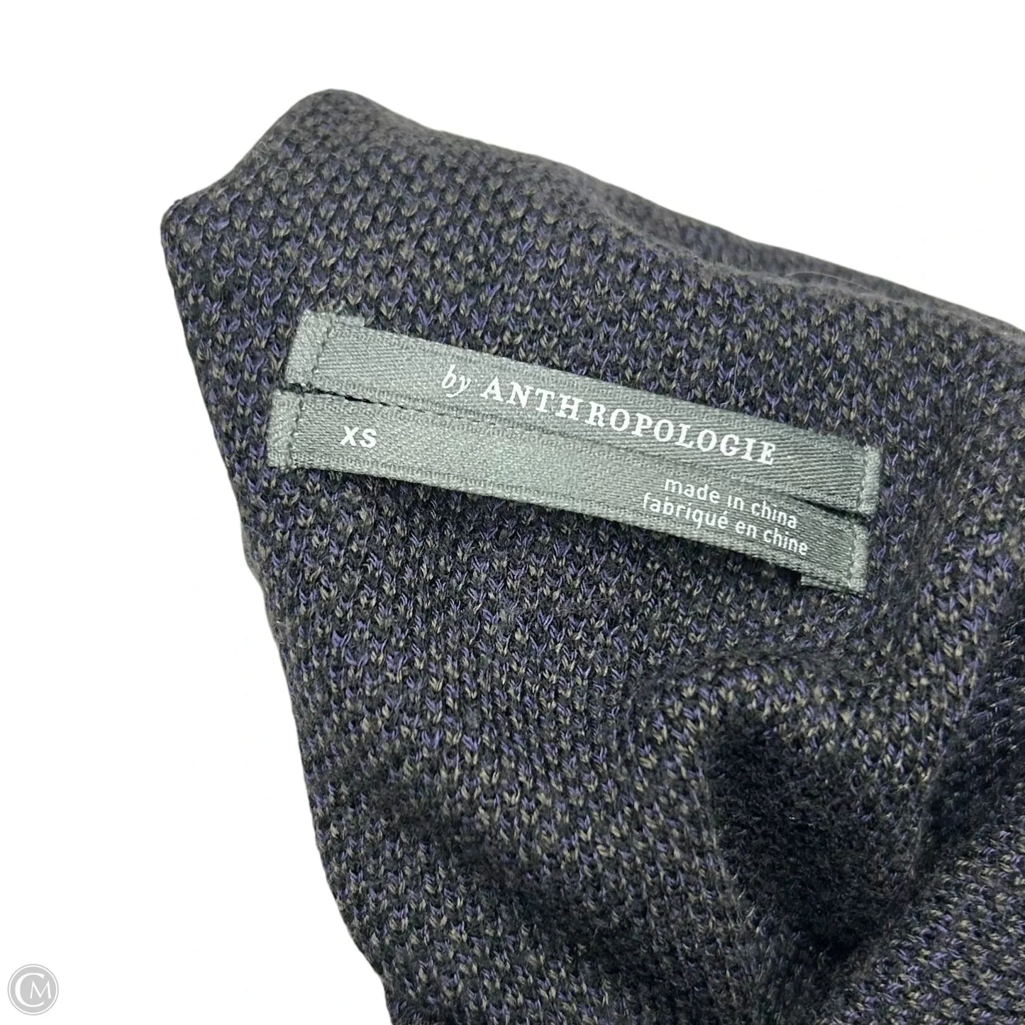 Top Long Sleeve By Anthropologie In Black & Green, Size: Xs