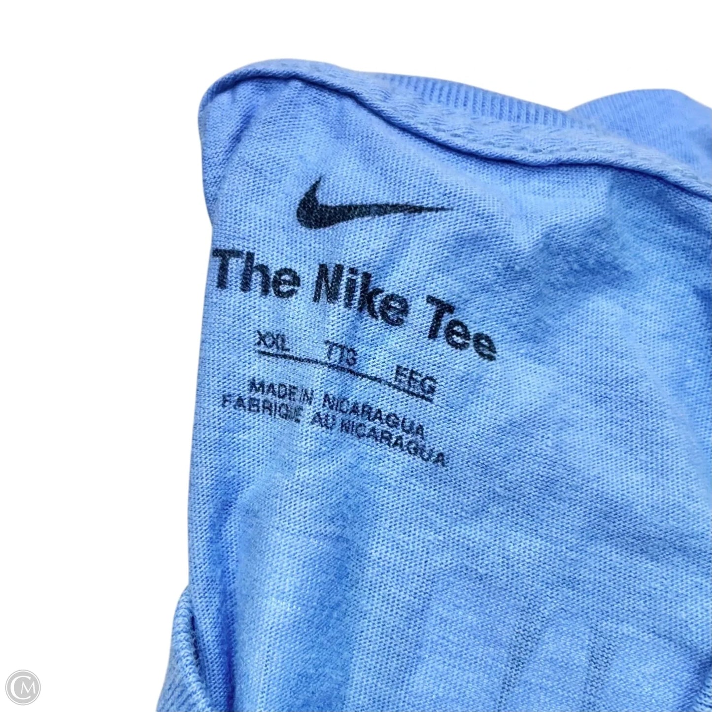 Athletic Top Short Sleeve By Nike Apparel In Blue, Size: Xxl