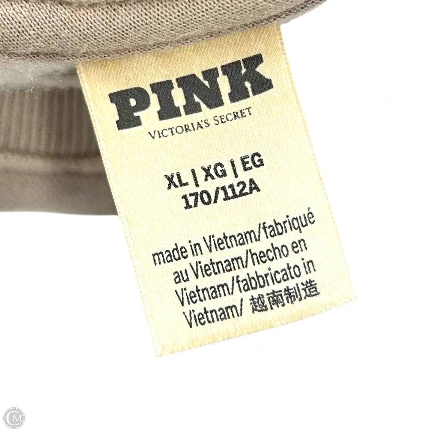 Sweatshirt Crewneck By Pink In Brown, Size: Xl