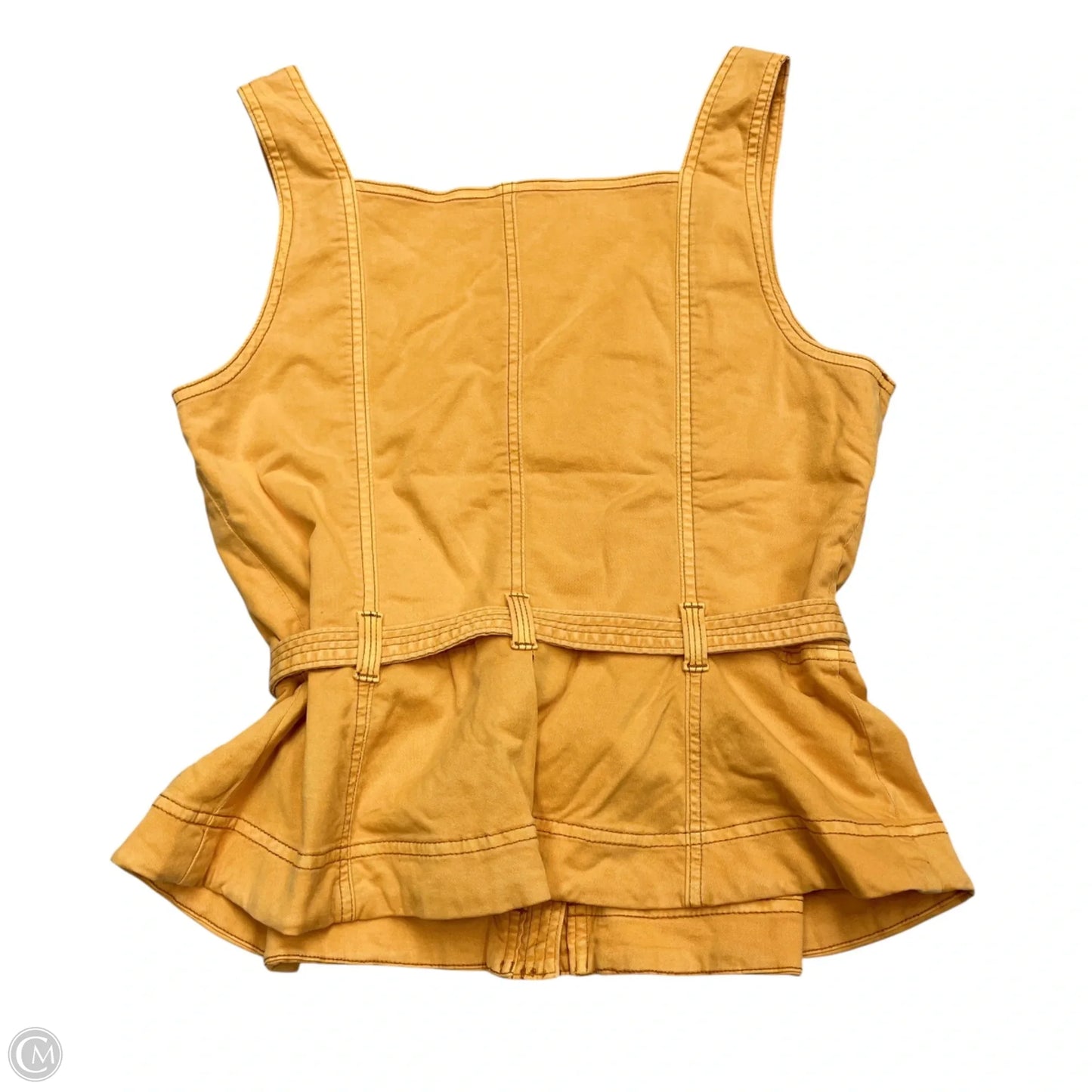 Vest Other By White House Black Market In Yellow Denim, Size: M
