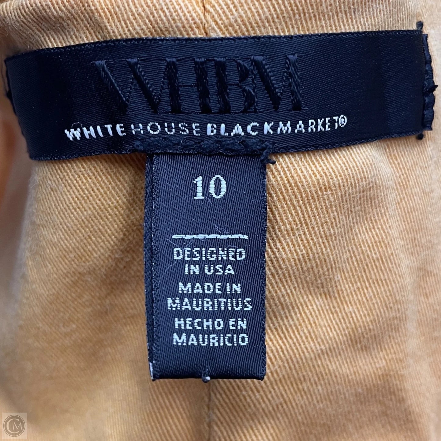 Vest Other By White House Black Market In Yellow Denim, Size: M