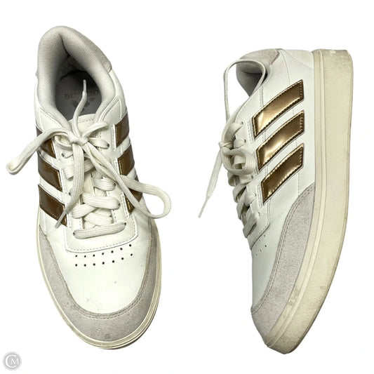 Shoes Athletic By Adidas In Ivory, Size: 9