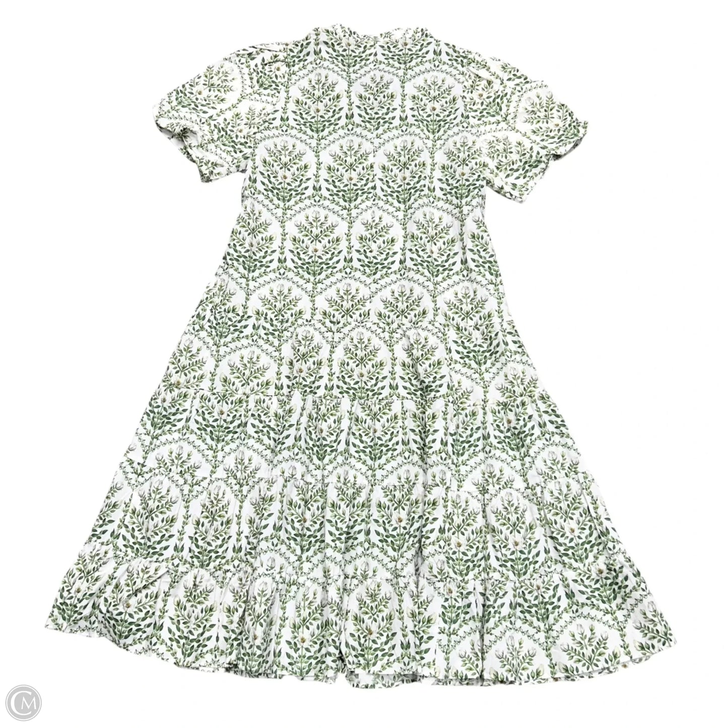 Dress Party Long By H&m In Green & White, Size: Xxl