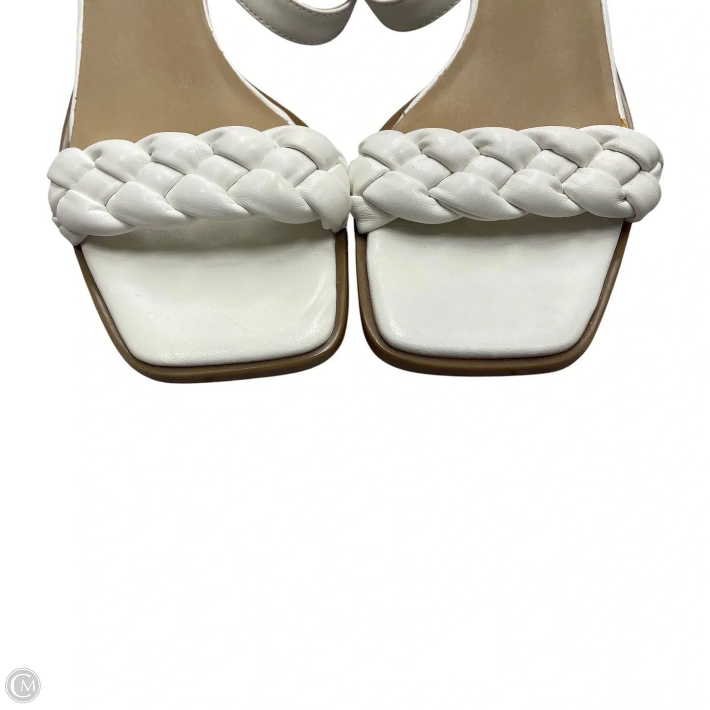 Sandals Heels Kitten By Vaneli In White, Size: 10