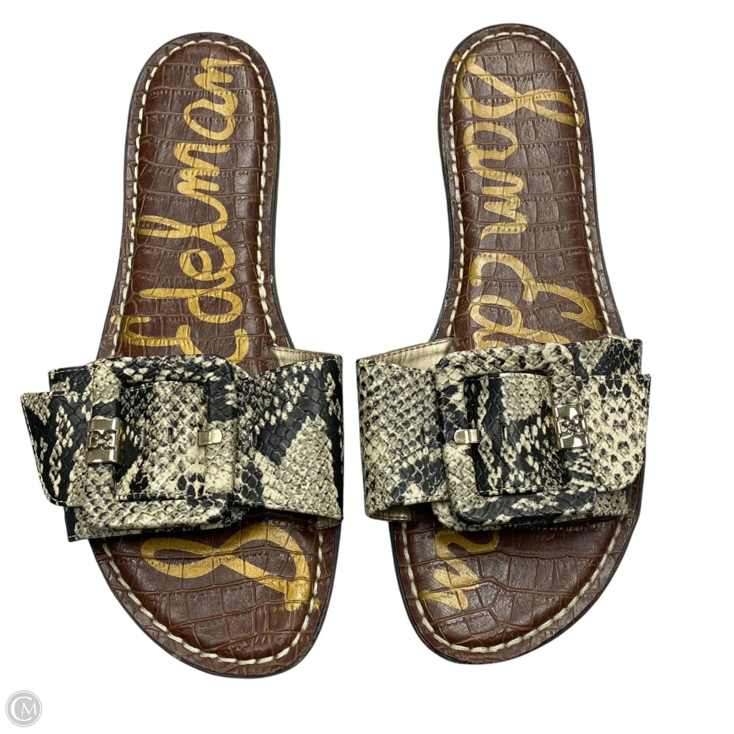 Sandals Flats By Sam Edelman In Snakeskin Print, Size: 10