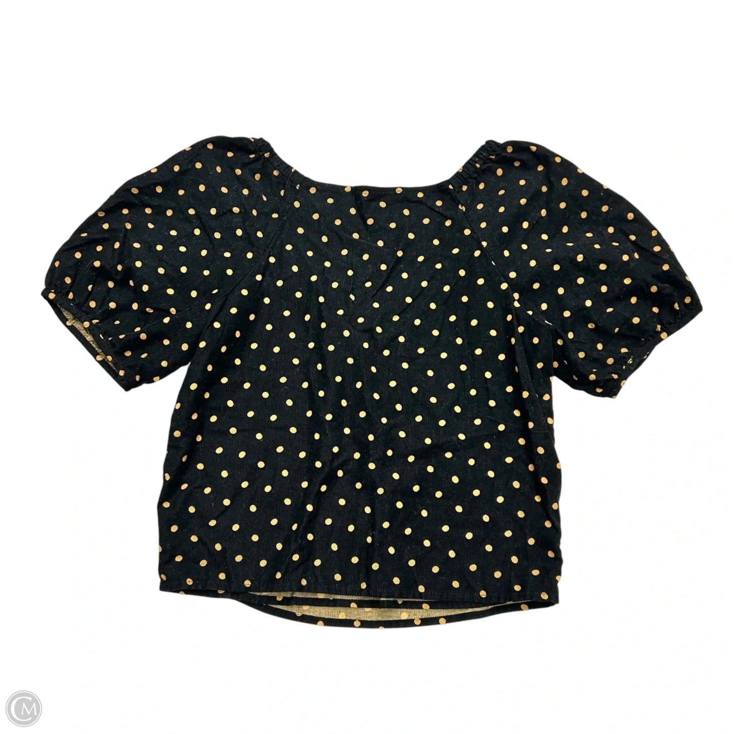 Top Short Sleeve By Madewell In Black & Brown, Size: Xs