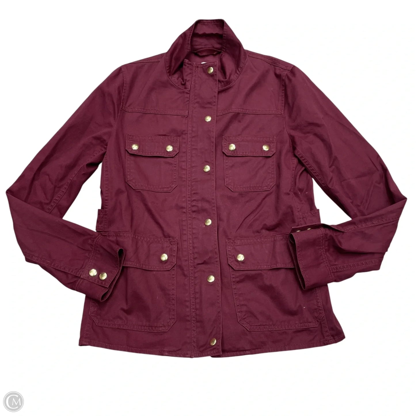 Jacket Utility By J. Crew In Maroon, Size: S