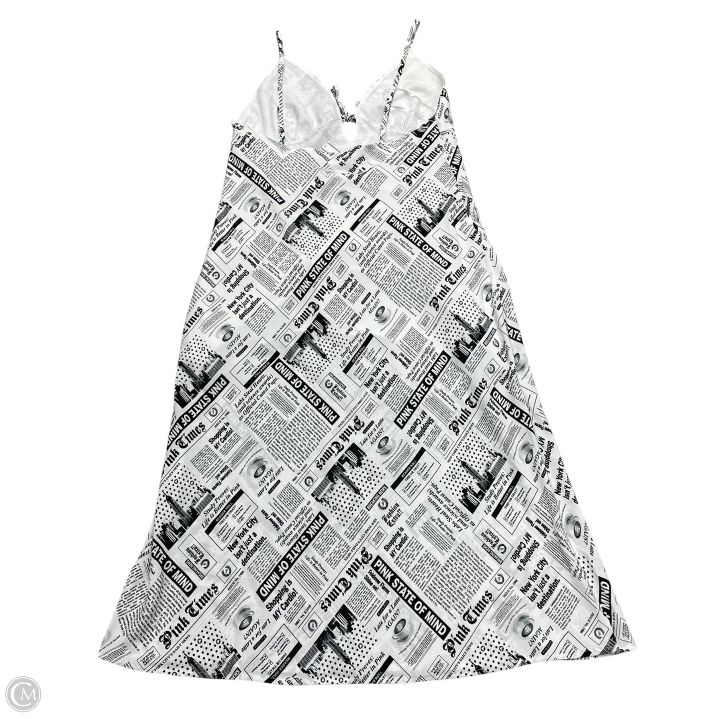 Dress Casual Midi By Pink In Black & White, Size: L