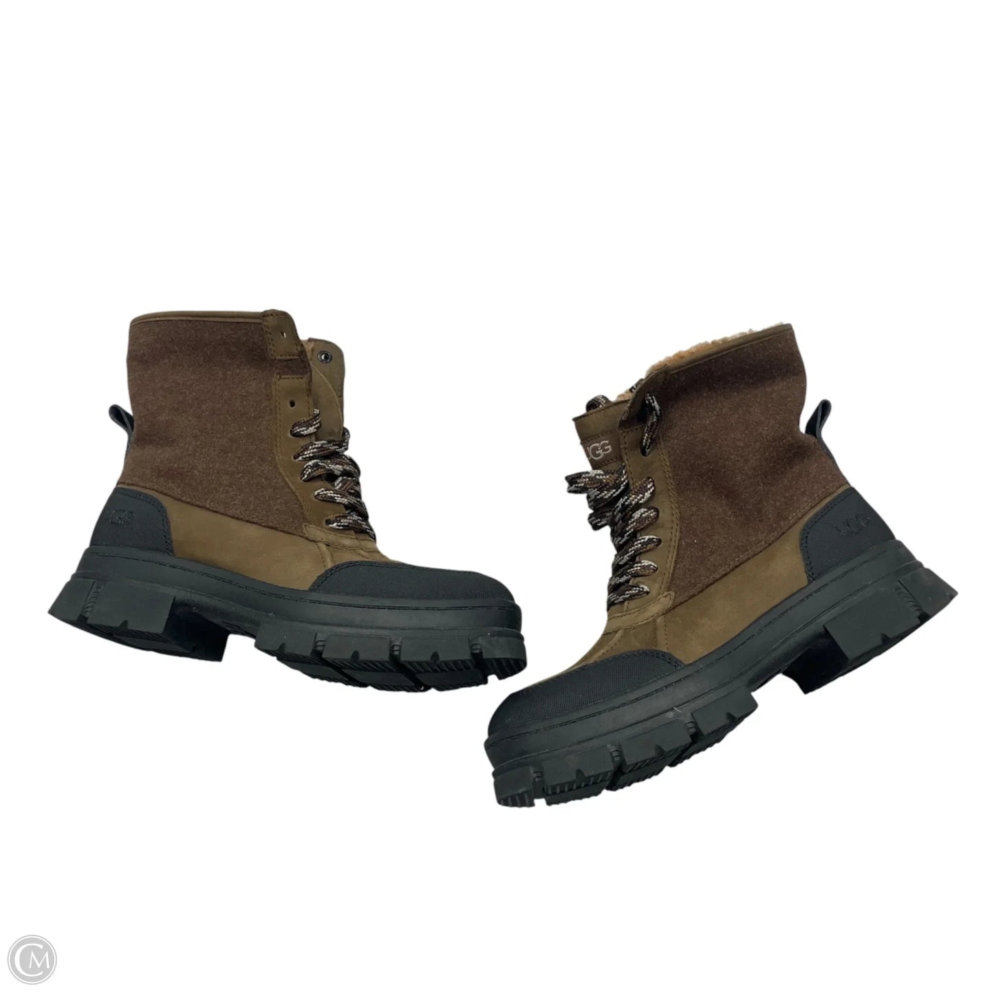 Boots Designer By Ugg In Brown, Size: 8.5