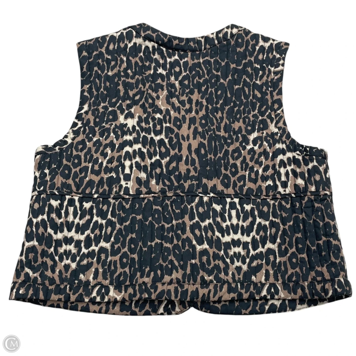 Vest Puffer & Quilted By Bailey 44 In Leopard Print, Size: Xl