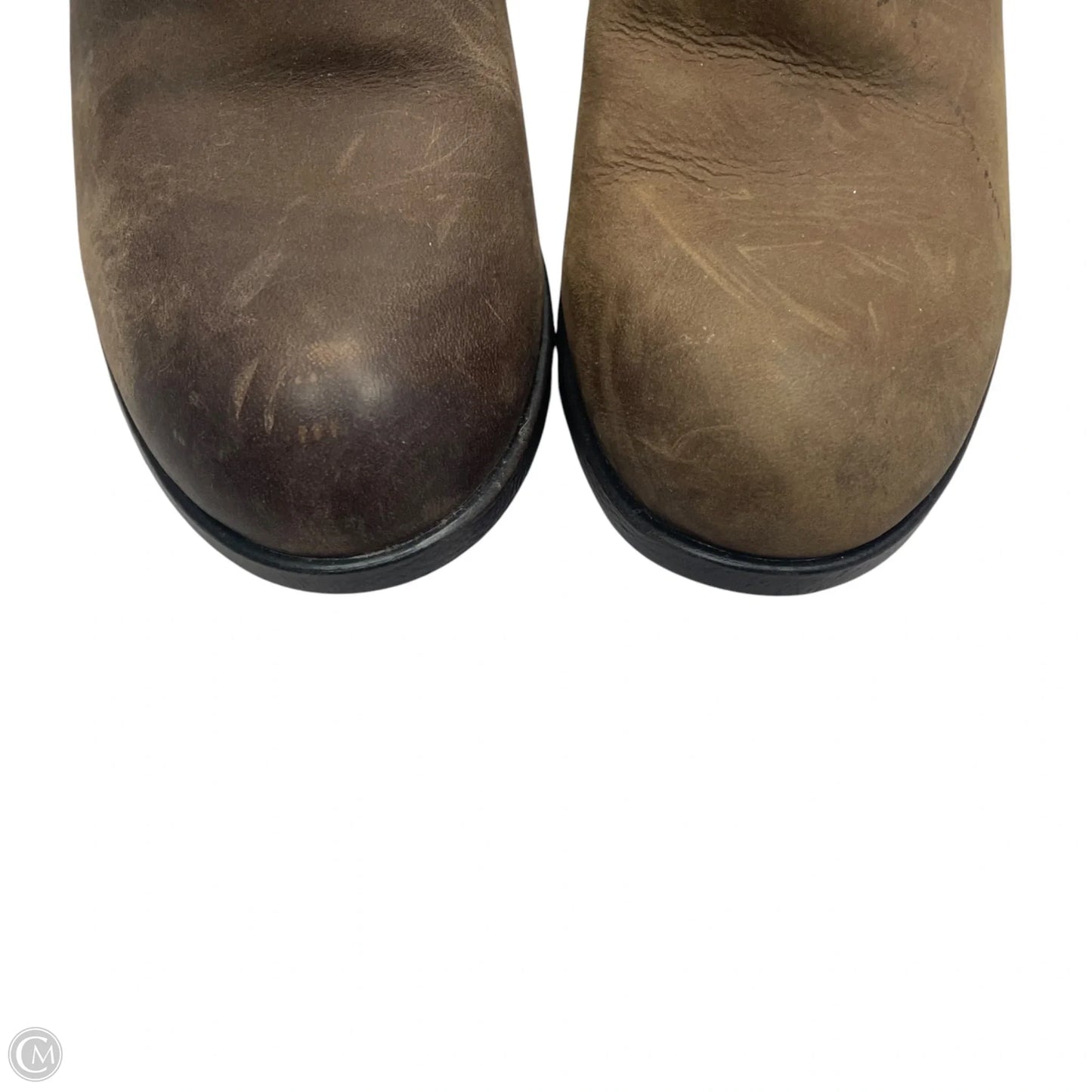 Boots Ankle Heels By Boc In Brown, Size: 7