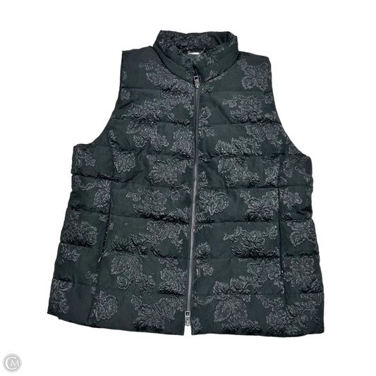 Vest Puffer & Quilted By Chicos In Black, Size: L