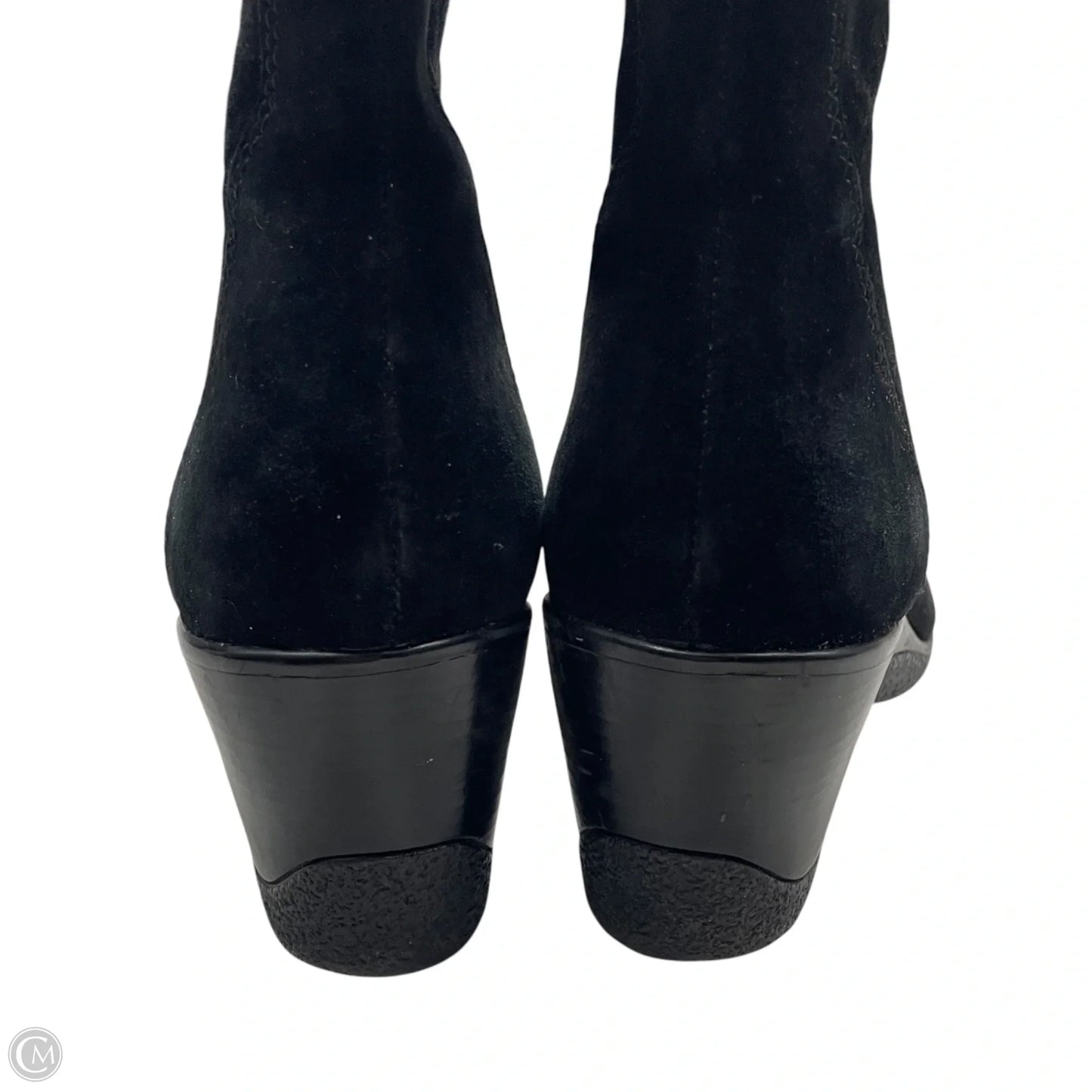 Boots Leather By Anne Klein In Black, Size: 10.5