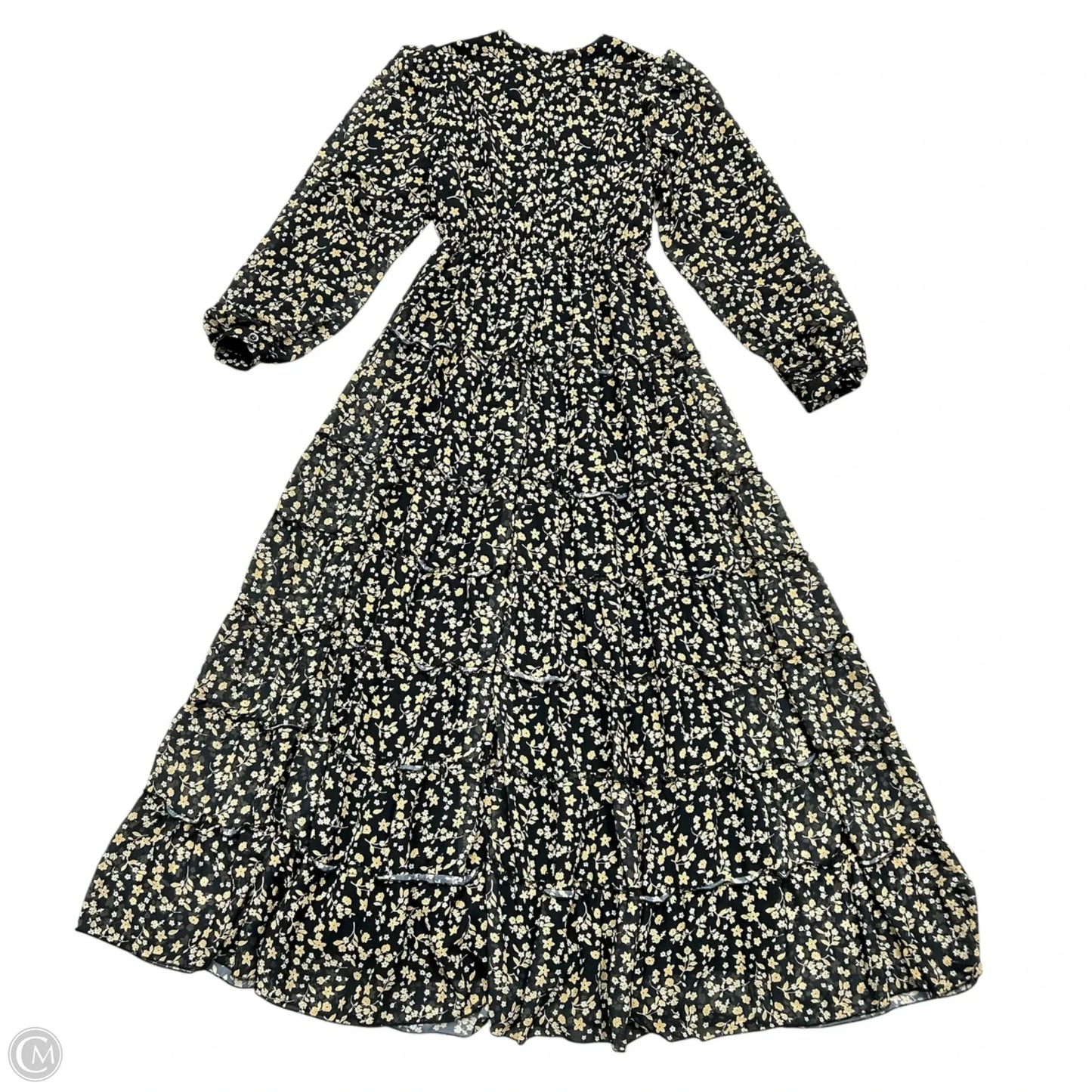 Dress Party Long By Annahhariri In Black & Yellow, Size: L