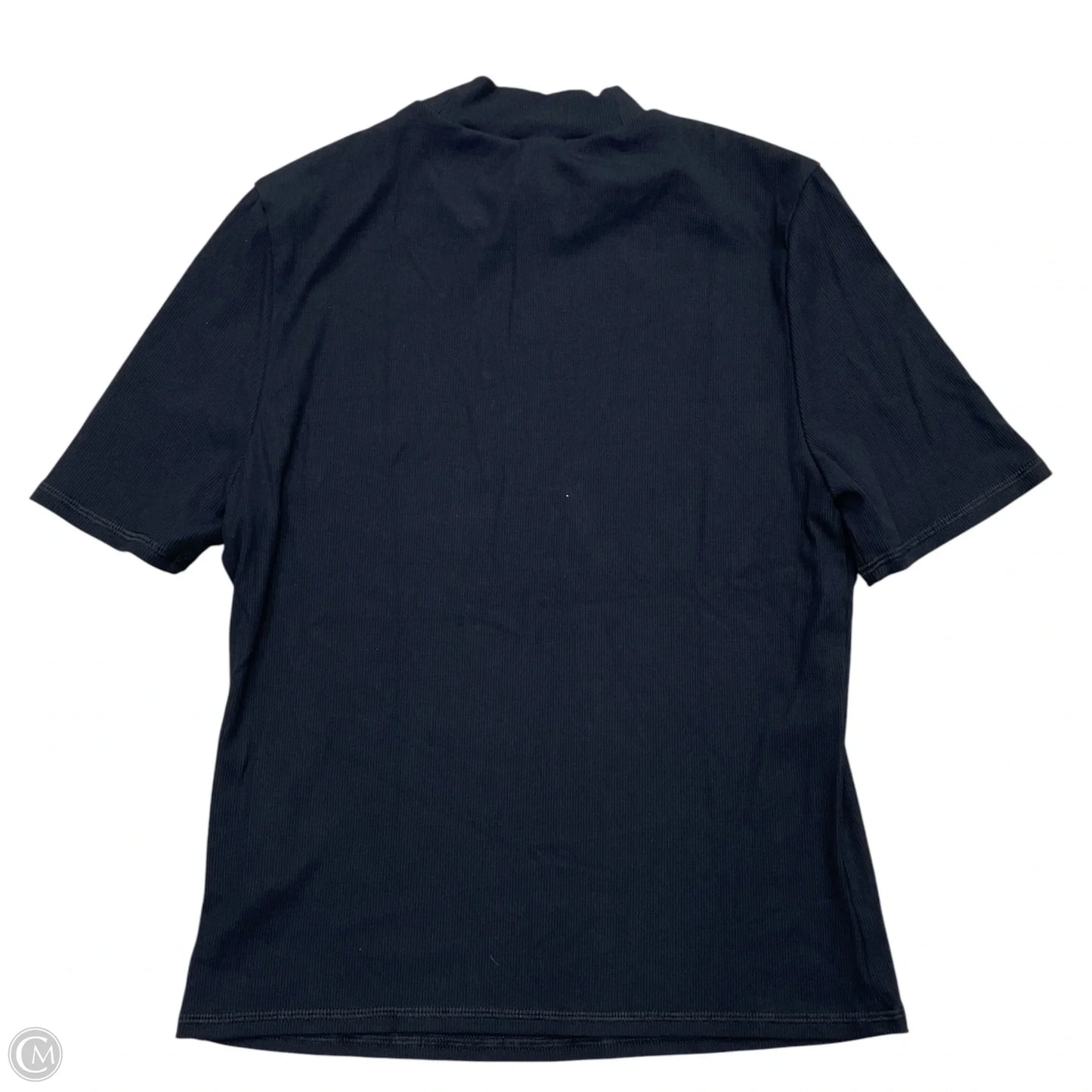 Athletic Top Short Sleeve By Vuori In Black, Size: M