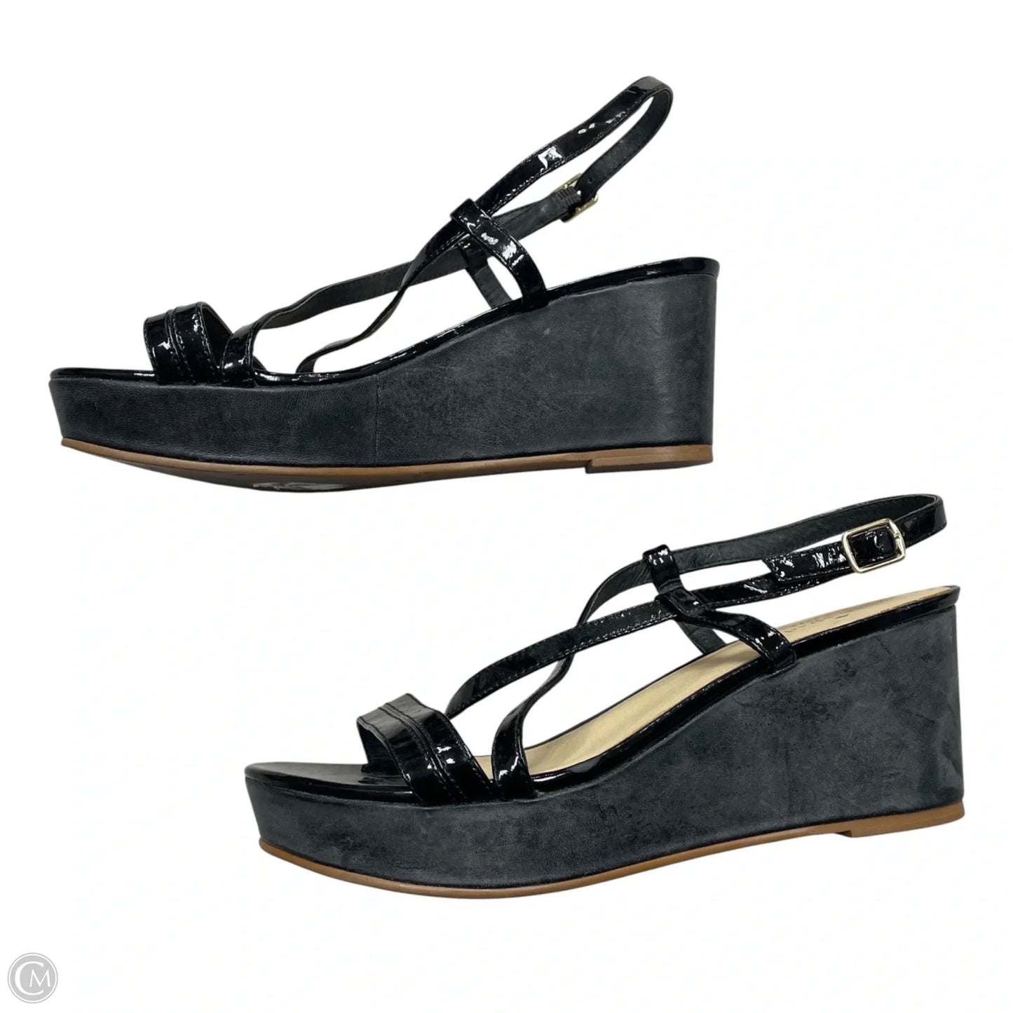 Sandals Designer By Kate Spade In Black, Size: 7.5