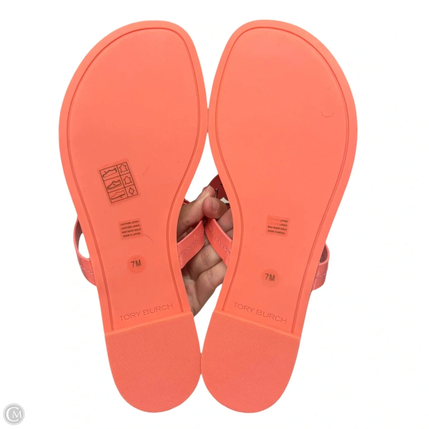 Sandals Designer By Tory Burch In Pink, Size: 7