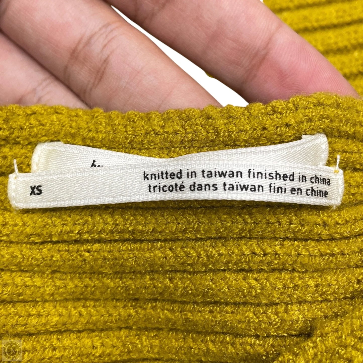 Sweater By Anthropologie In Chartreuse, Size: Xs