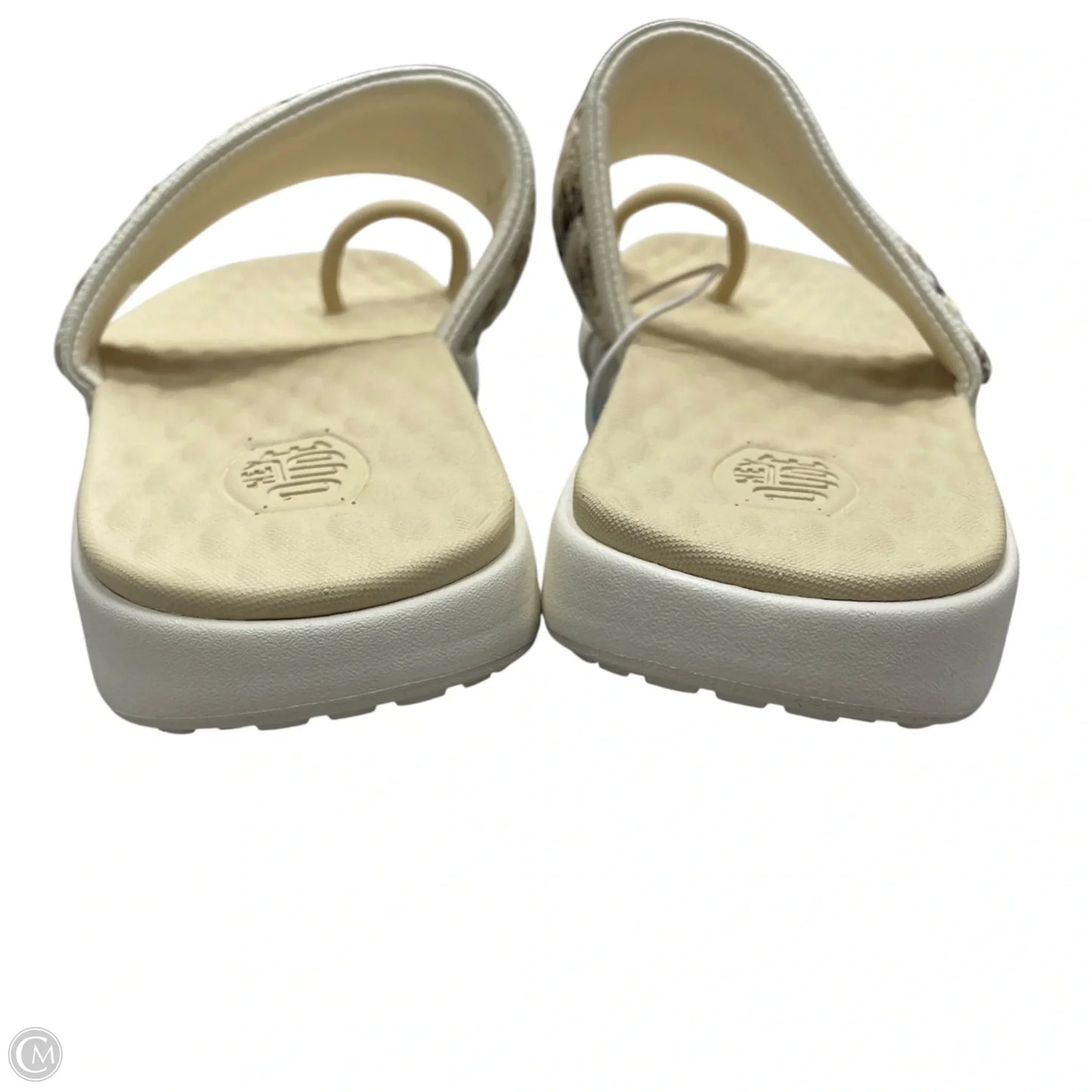 Sandals Flats By Hey Dude In Cream, Size: 10