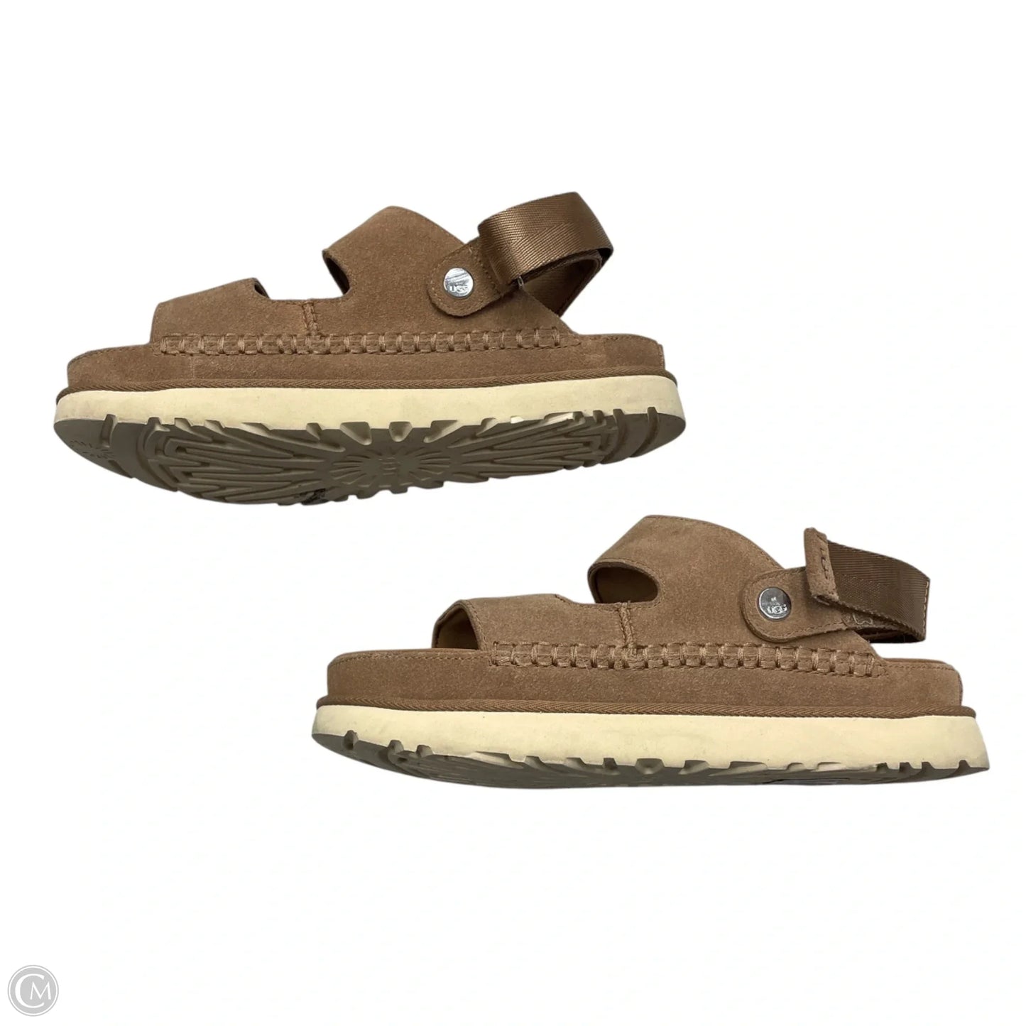 Sandals Designer By Ugg In Brown, Size: 9.5