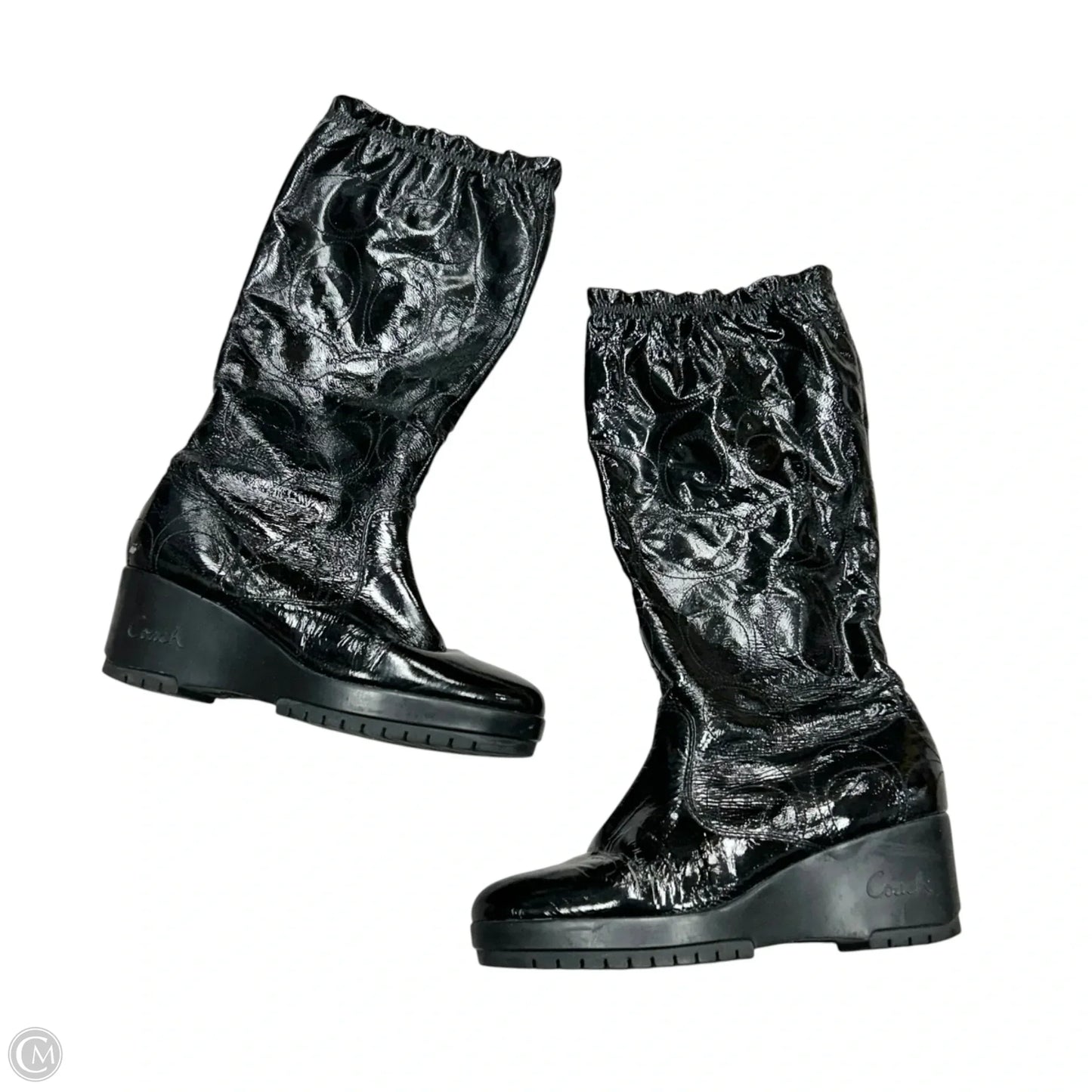 Boots Designer By Coach In Black, Size: 10