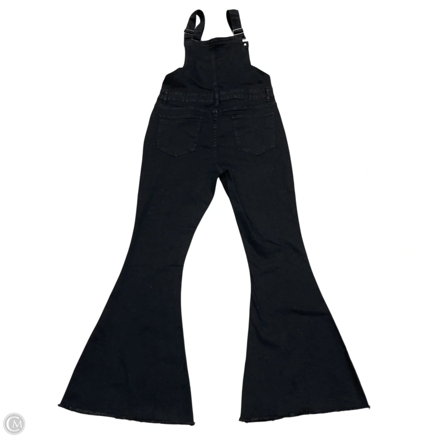 Overalls By Pink Lily In Black Denim, Size: L
