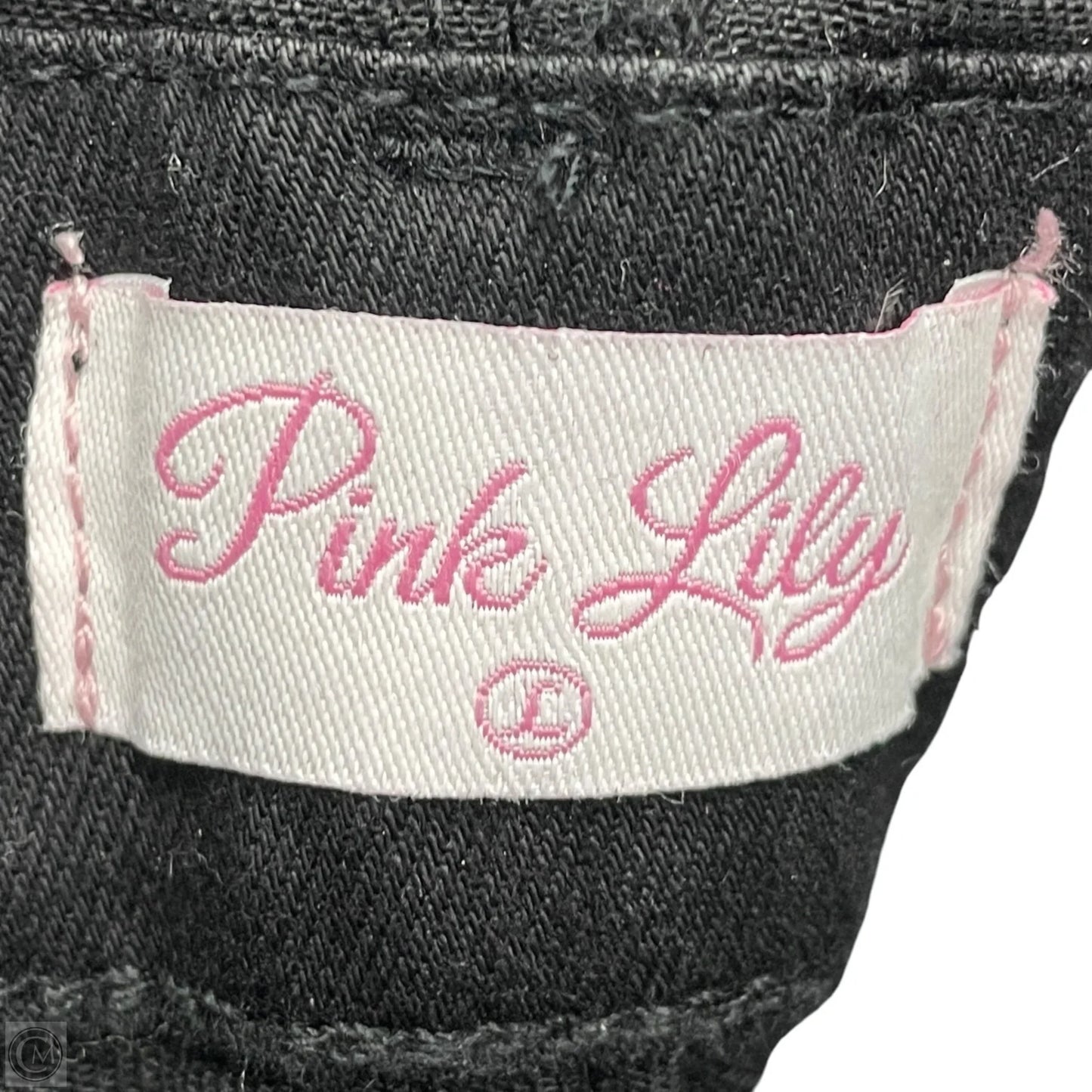 Overalls By Pink Lily In Black Denim, Size: L