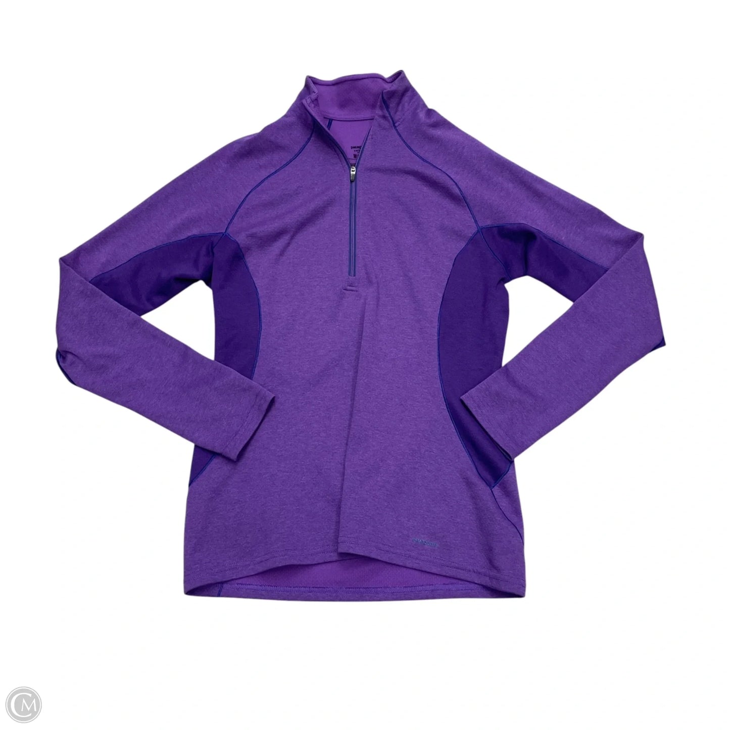 Athletic Top Long Sleeve Collar By Patagonia In Purple, Size: S