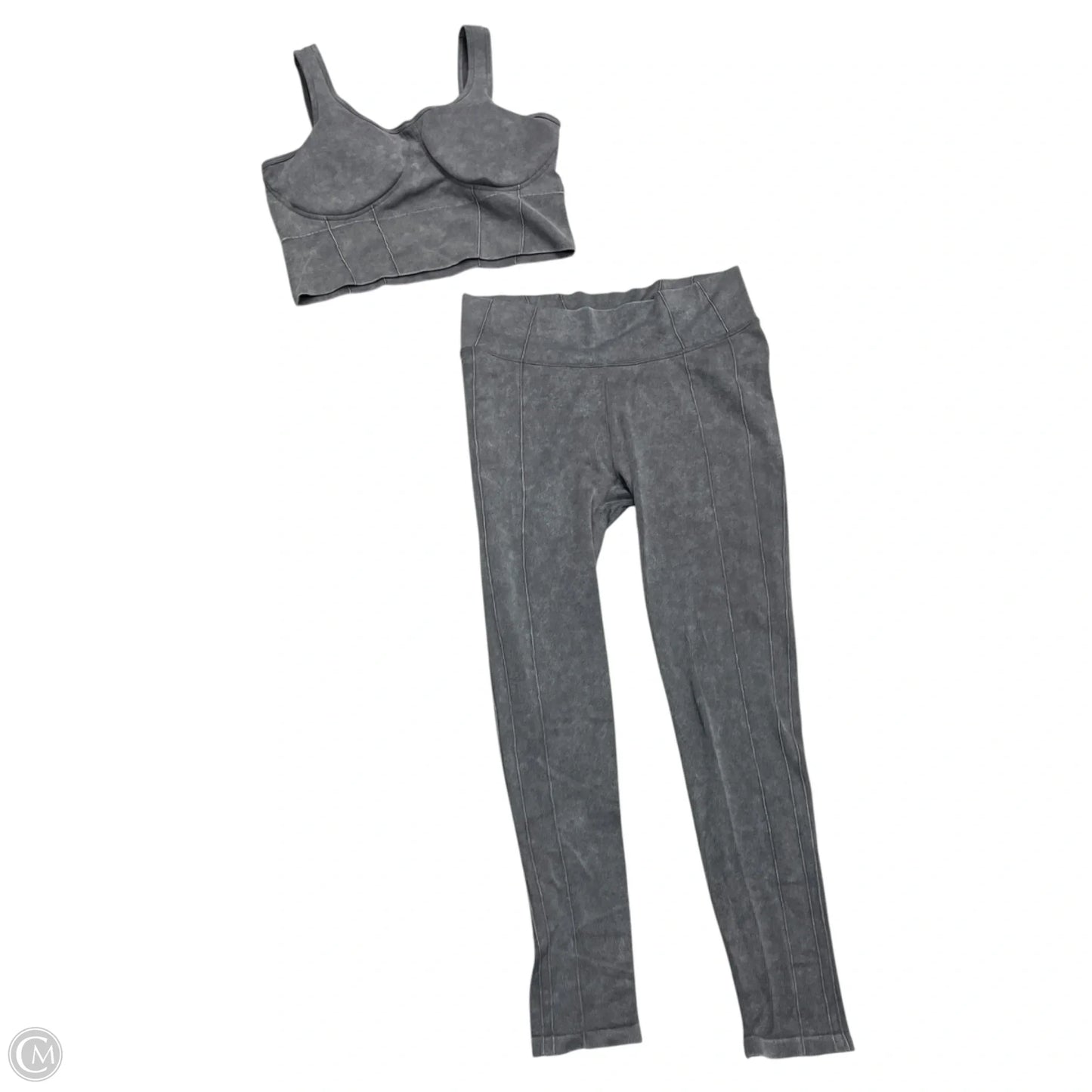 Athletic Pants 2pc By Harmony Balance In Grey, Size: L