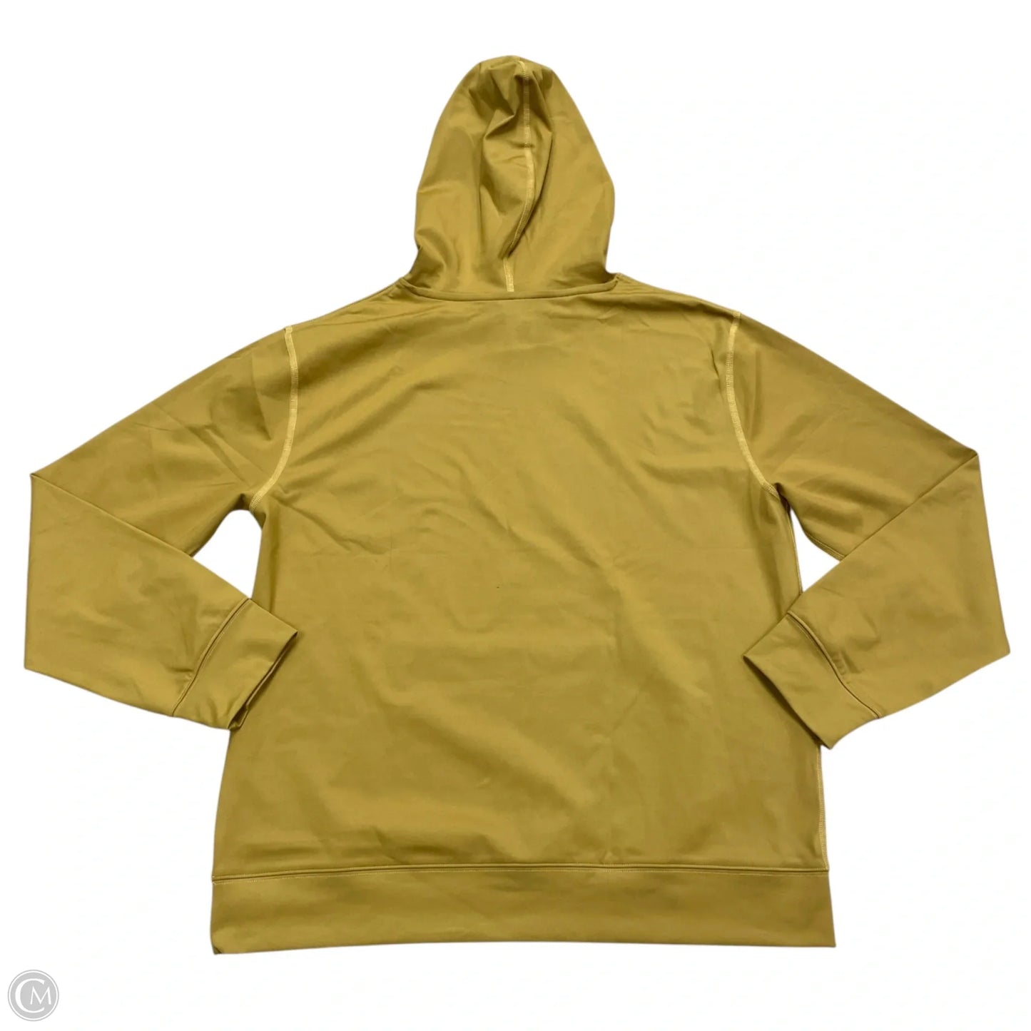 Athletic Sweatshirt Hoodie By Krina In Gold, Size: L