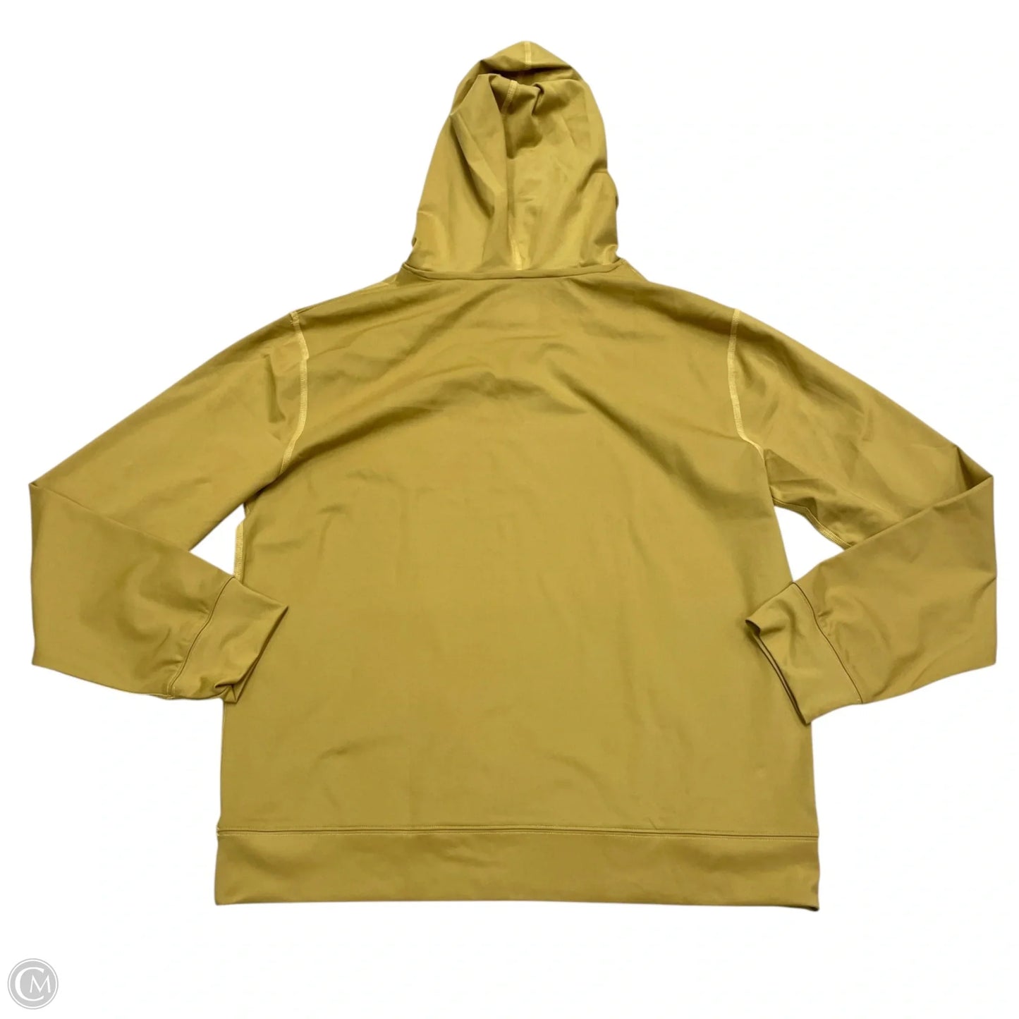 Athletic Sweatshirt Hoodie By Krina In Gold, Size: L
