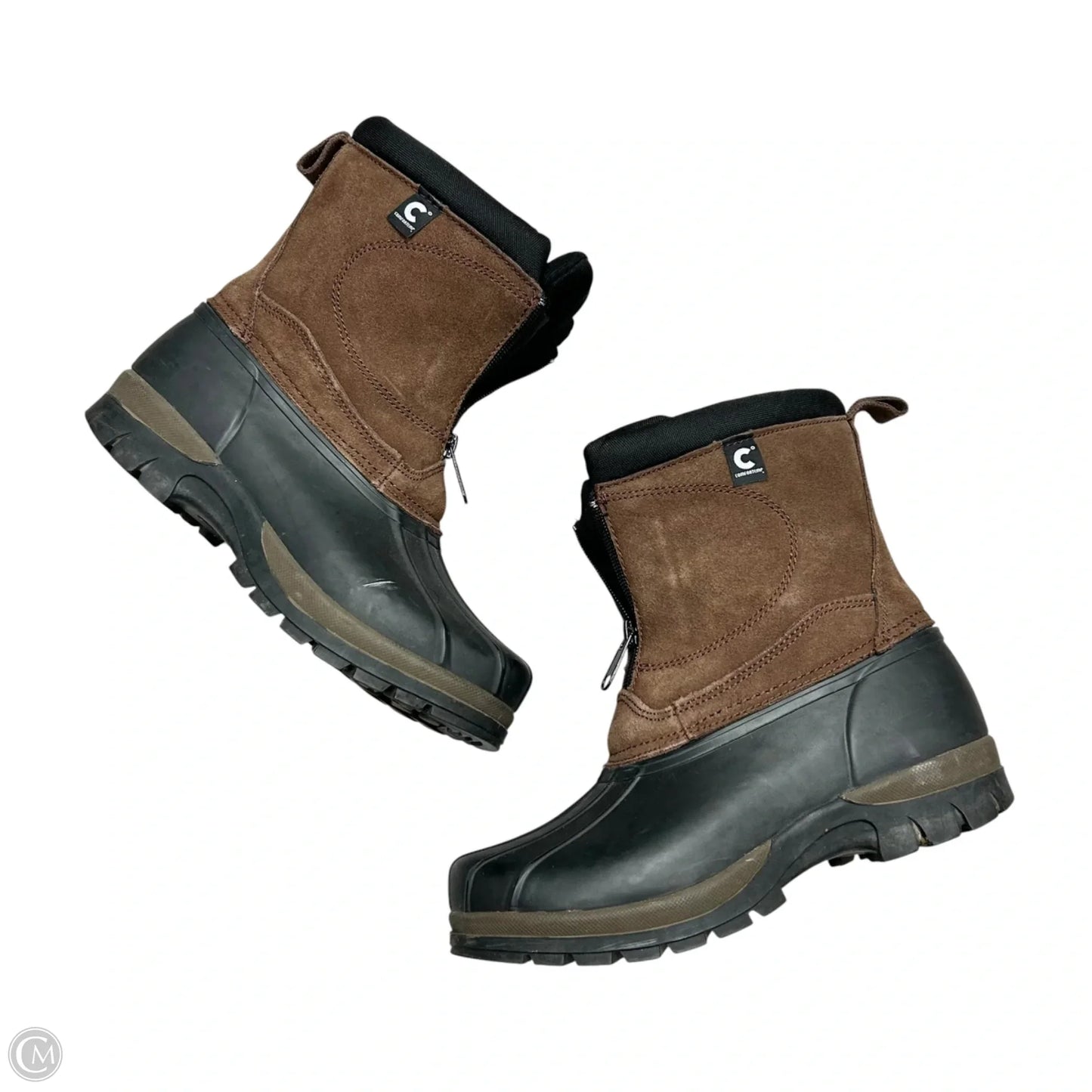 Boots Rain By Comfortemp In Black & Brown, Size: 8