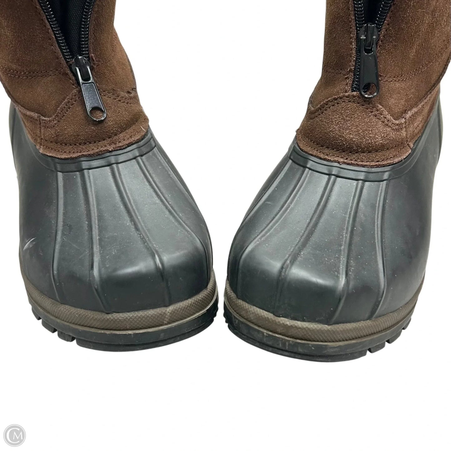 Boots Rain By Comfortemp In Black & Brown, Size: 8