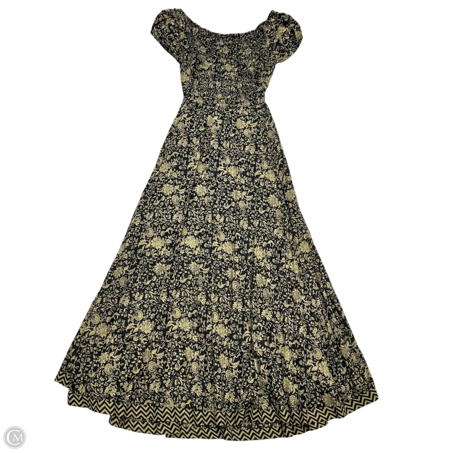 Dress Casual Maxi By Free People In Black & Cream, Size: Xs