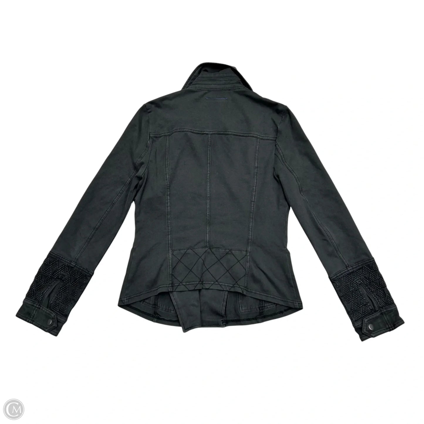 Jacket Moto By Anthropologie In Grey, Size: S